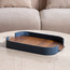 صينية لوفت ديكور جلد صناعي - سورا - 43 سم-household-decor-boxesandtrays-image-4