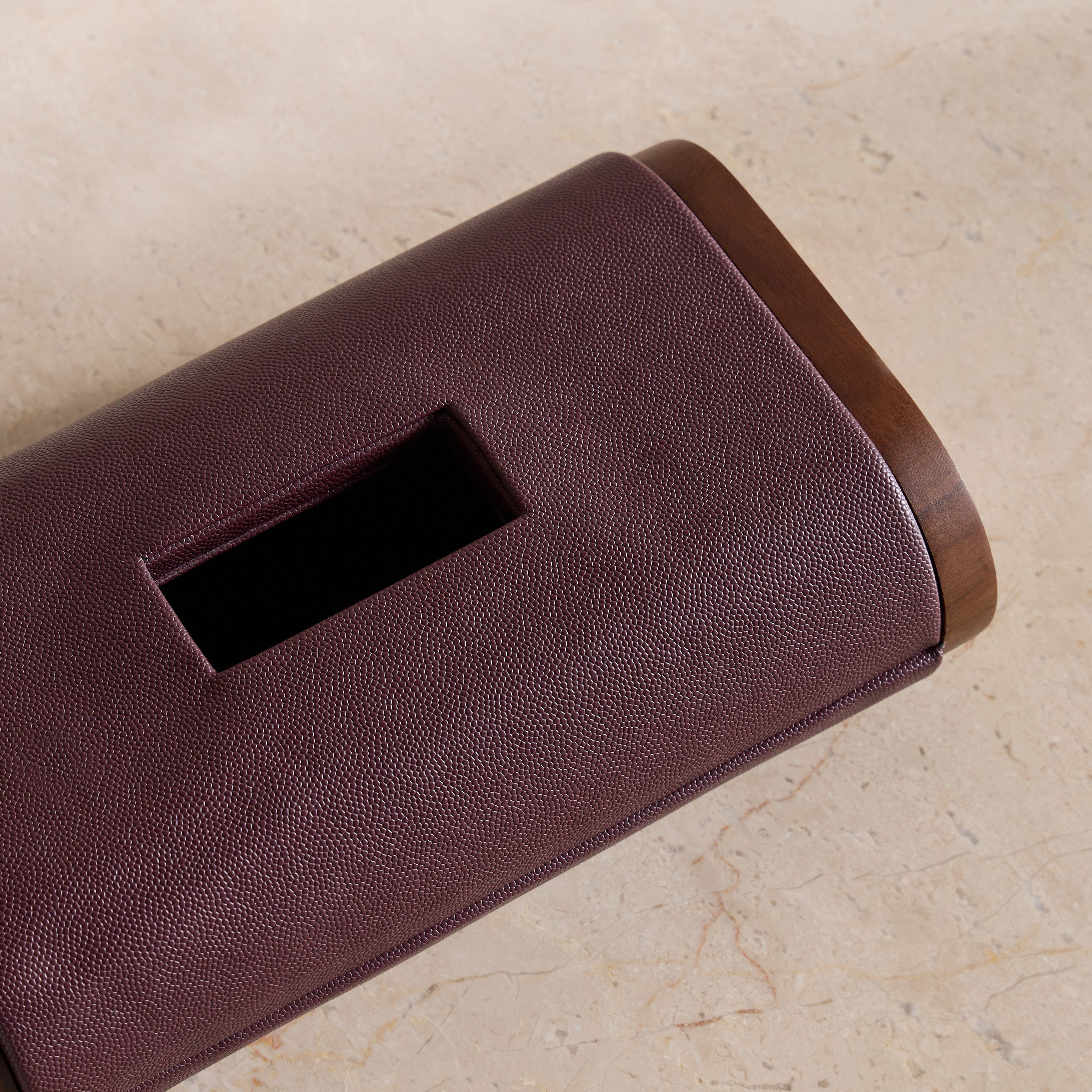 Ophira Luxe Faux Leather Tissue Box - 25 cm-household-decor-boxesandtrays-image-2