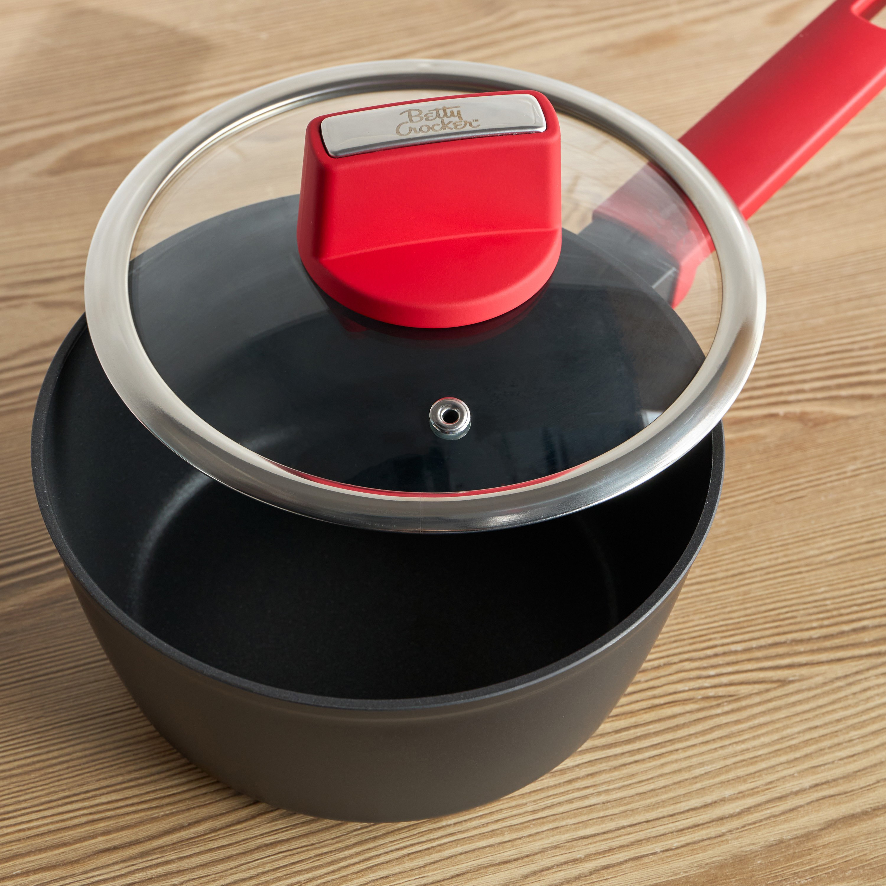 Betty Crocker Aluminium Induction Base Saucepan - 1.6 L-household-kitchen-cookware-potsandpans-image-2