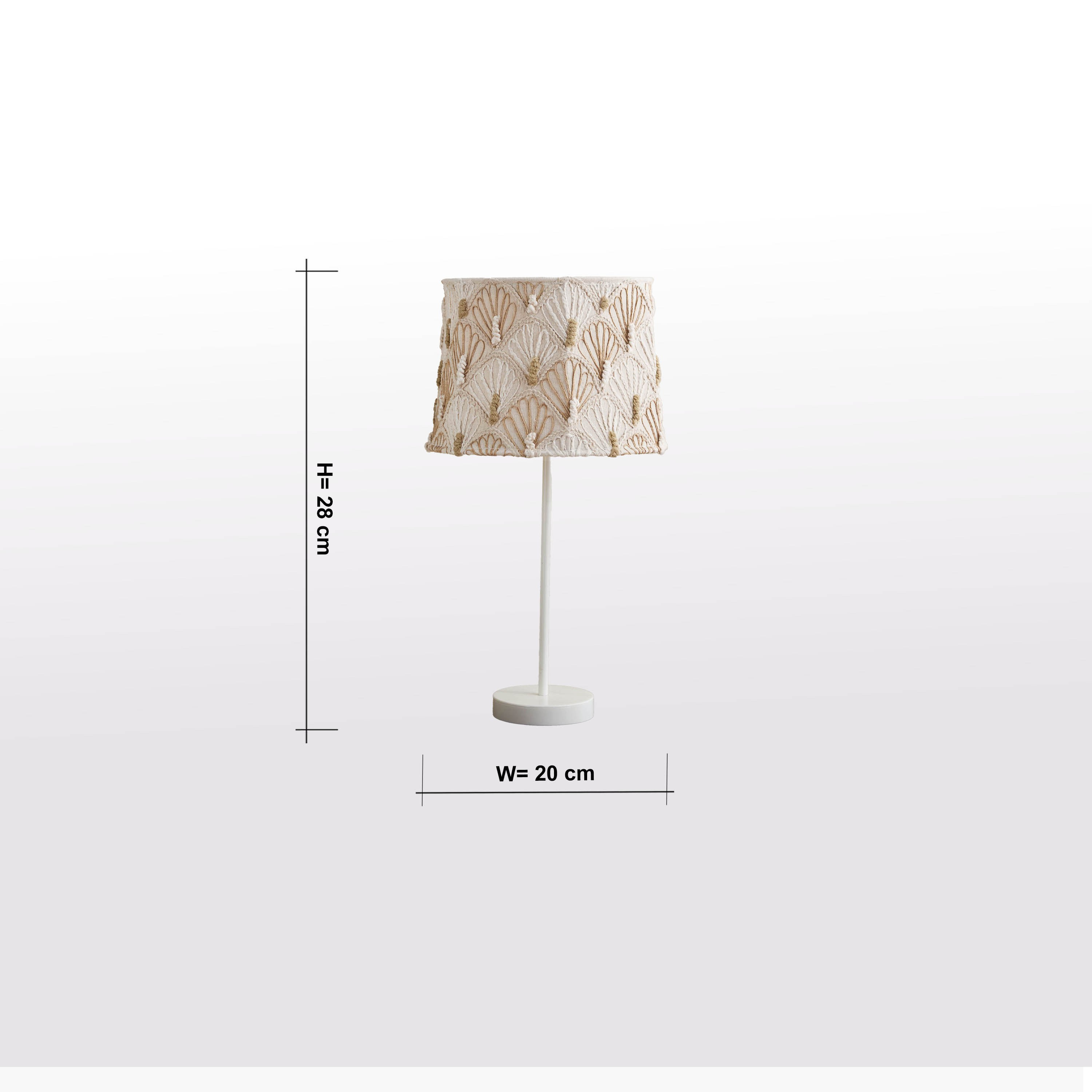 غطاء مصباح قطن - ميكس آند ماتش - 20 سم-household-lighting-tableanddesklamps-image-5
