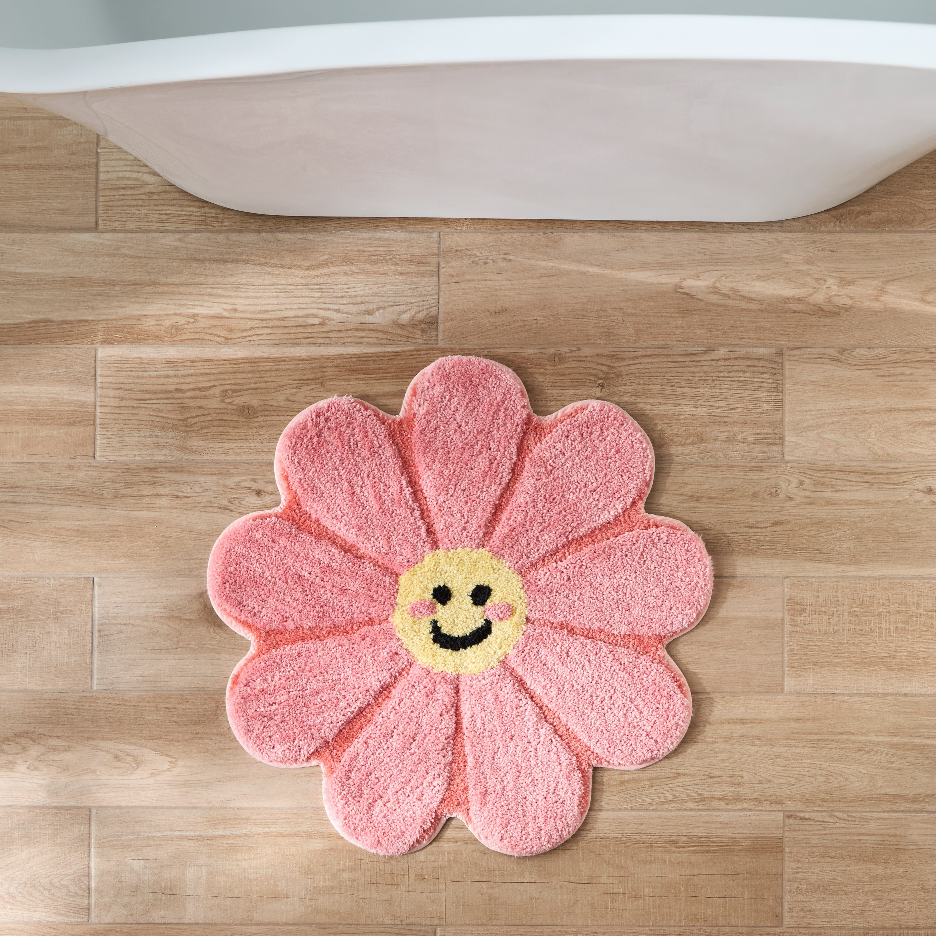 Alba Flower Bath Mat - 65x65 cm