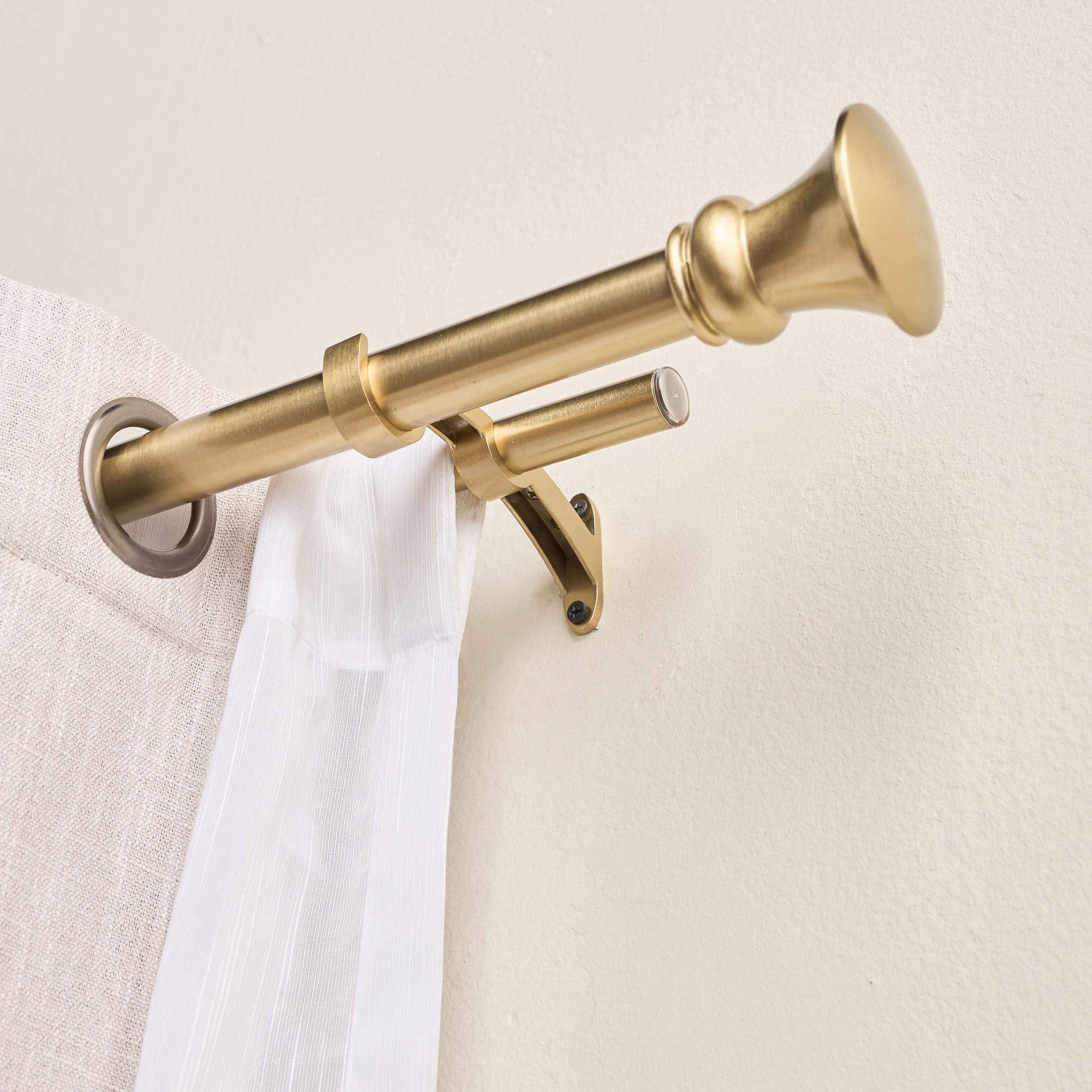 Egyptian Extendable Double Curtain Rod - 110-320 cm-household-windows-curtainrodsandaccessories-curtainrods-image-2