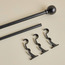 عمود ستائر مزدوج قابل للتمديد - أونيكس - 76-210 سم-household-windows-curtainrodsandaccessories-curtainrods-image-1