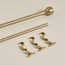 Onyx Ball Extendable Double Curtain Rod - 110-320 cm-household-windows-curtainrodsandaccessories-curtainrods-image-3