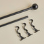 قضبان ستائر مزدوج وقابل للتمدد - أونيكس - 110-320 سم-household-windows-curtainrodsandaccessories-curtainrods-image-1