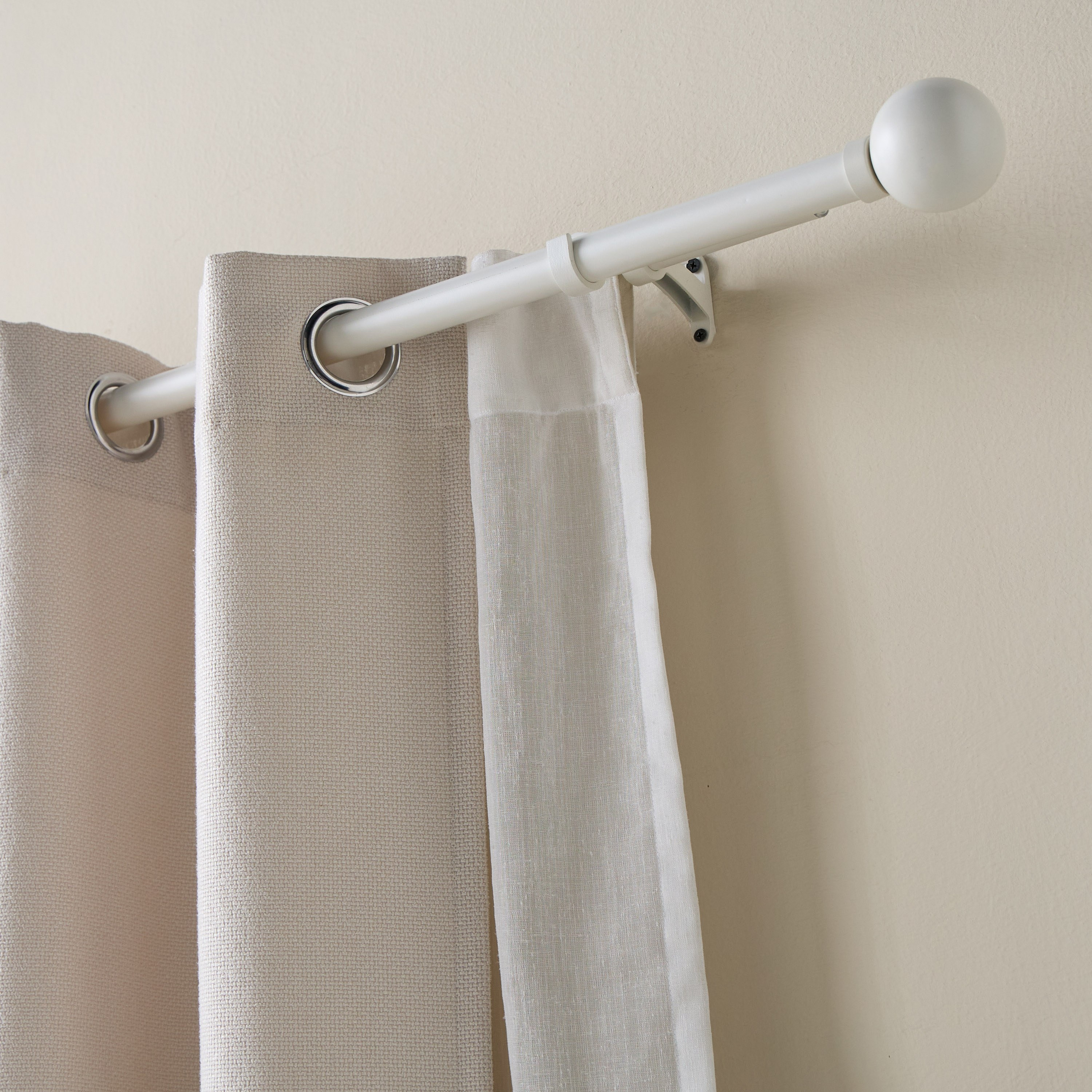 عمود ستارة مزدوج قابل للتمديد - أونكس - 110-320 سم-household-windows-curtainrodsandaccessories-curtainrods-image-2