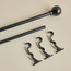 قضبان ستائر مزدوج وقابل للتمدد - أونيكس - 157-457 سم-household-windows-curtainrodsandaccessories-curtainrods-image-1