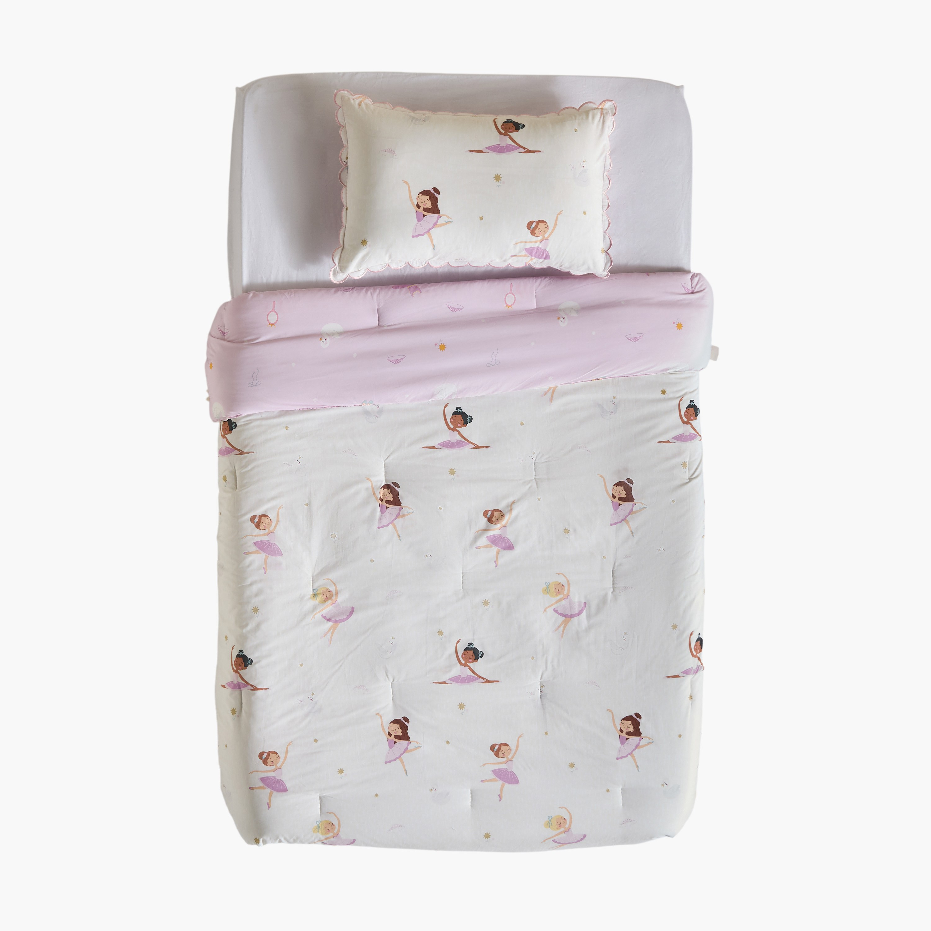 طقم لحاف قطن كامل بعدد خيوط 200 وطبعات من قطعتين - مارجوت - 160x220 سم-babyandkids-beddingandwindows-bedding-comforters-image-5