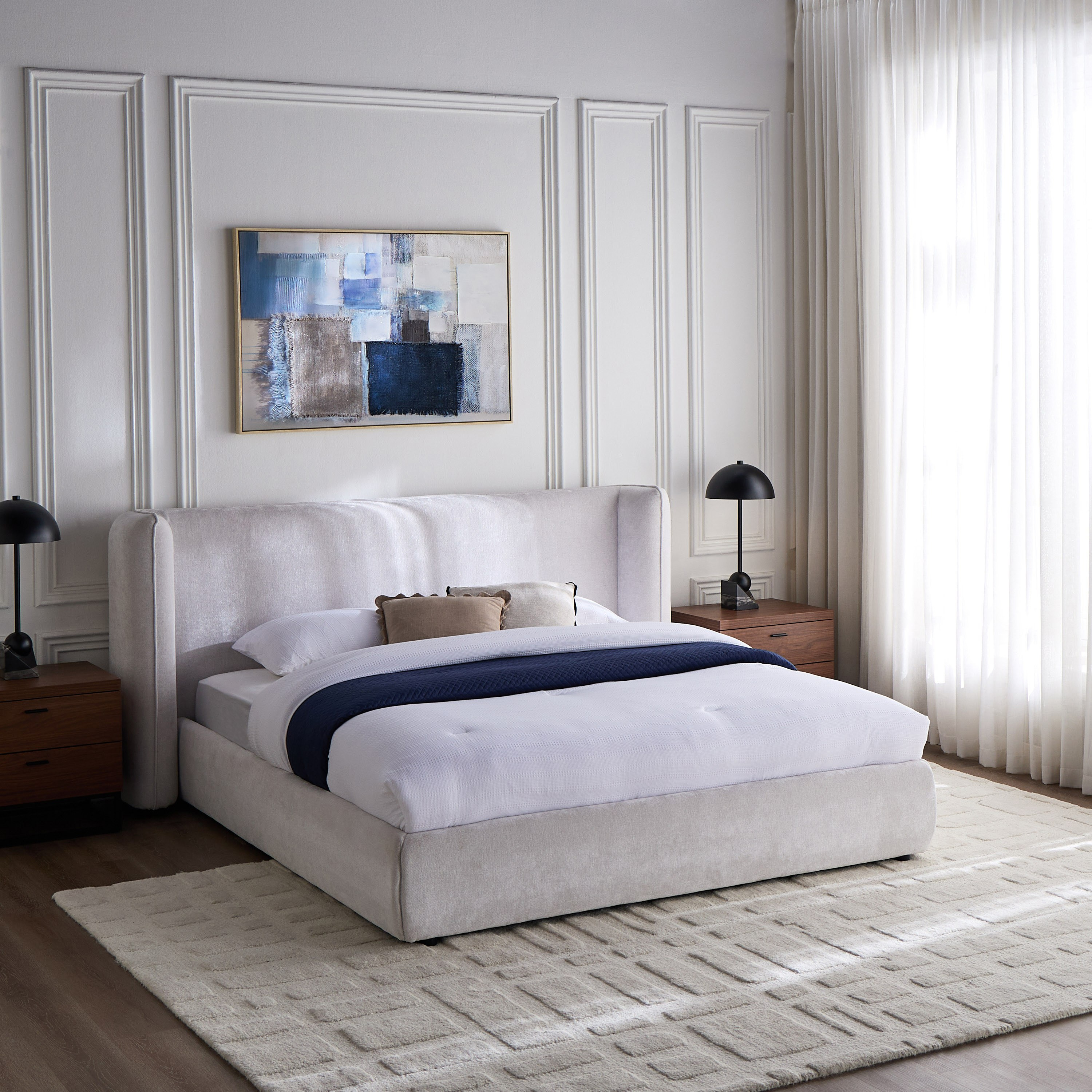 Countryside Wing Super King Bed - 200x200 cm