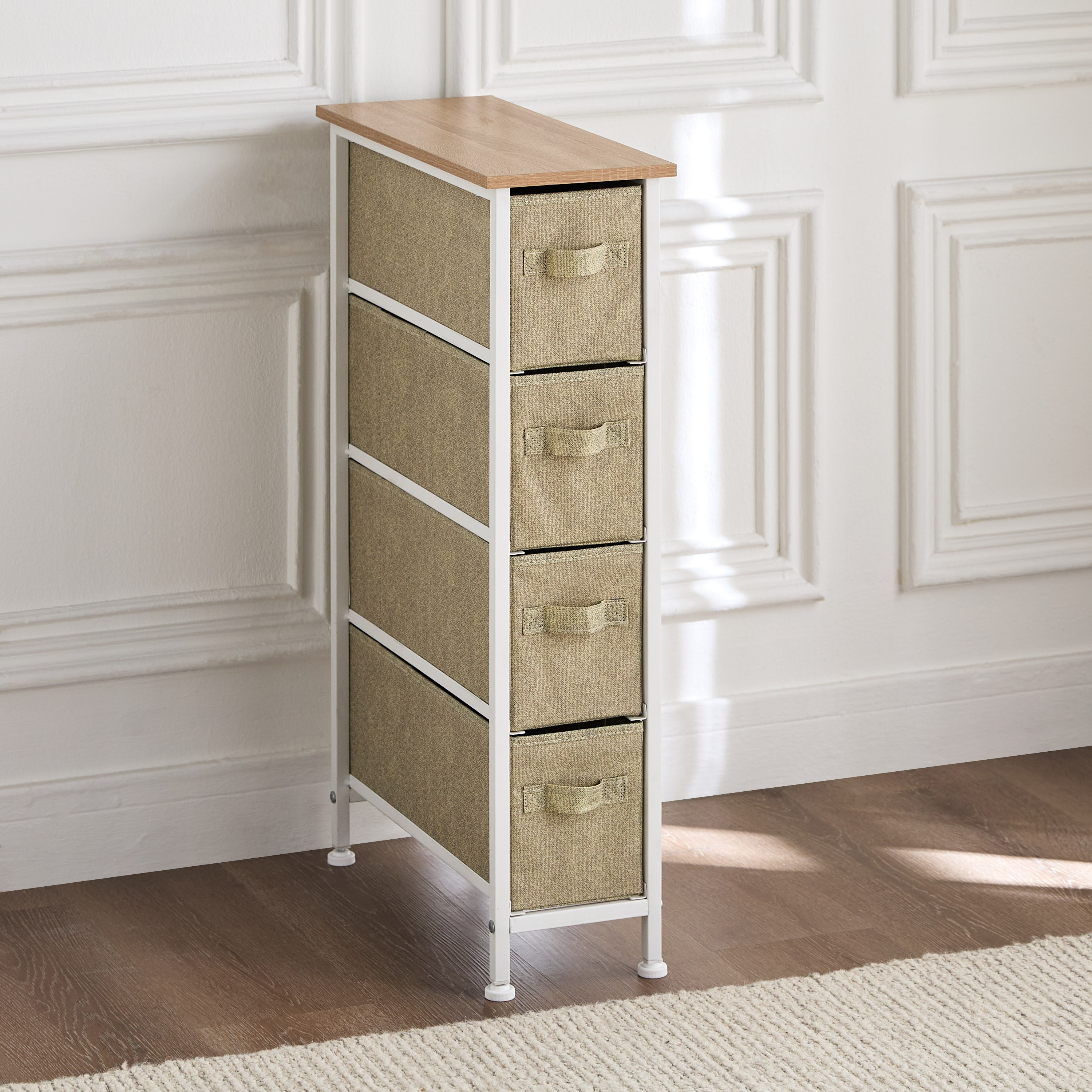 Jordan 4-Drawer Storage Tower - 48x20 cm-household-storage-storagesolutions-drawercabinets-image-1