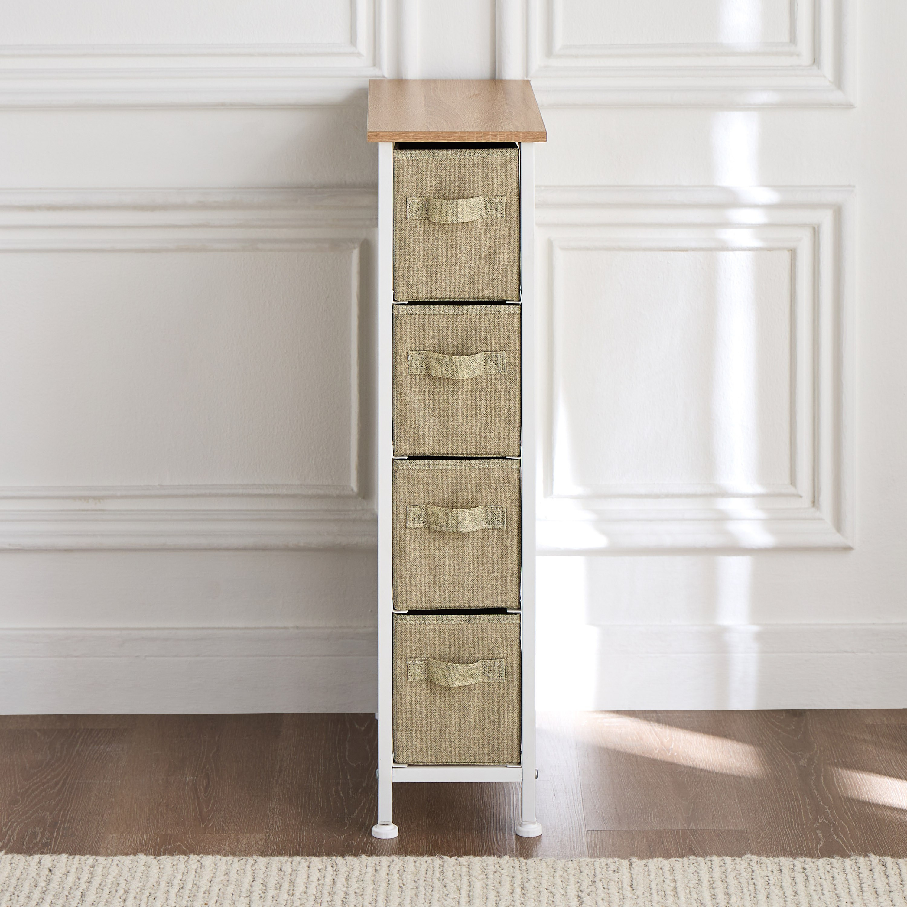Jordan 4-Drawer Storage Tower - 48x20 cm-household-storage-storagesolutions-drawercabinets-image-2