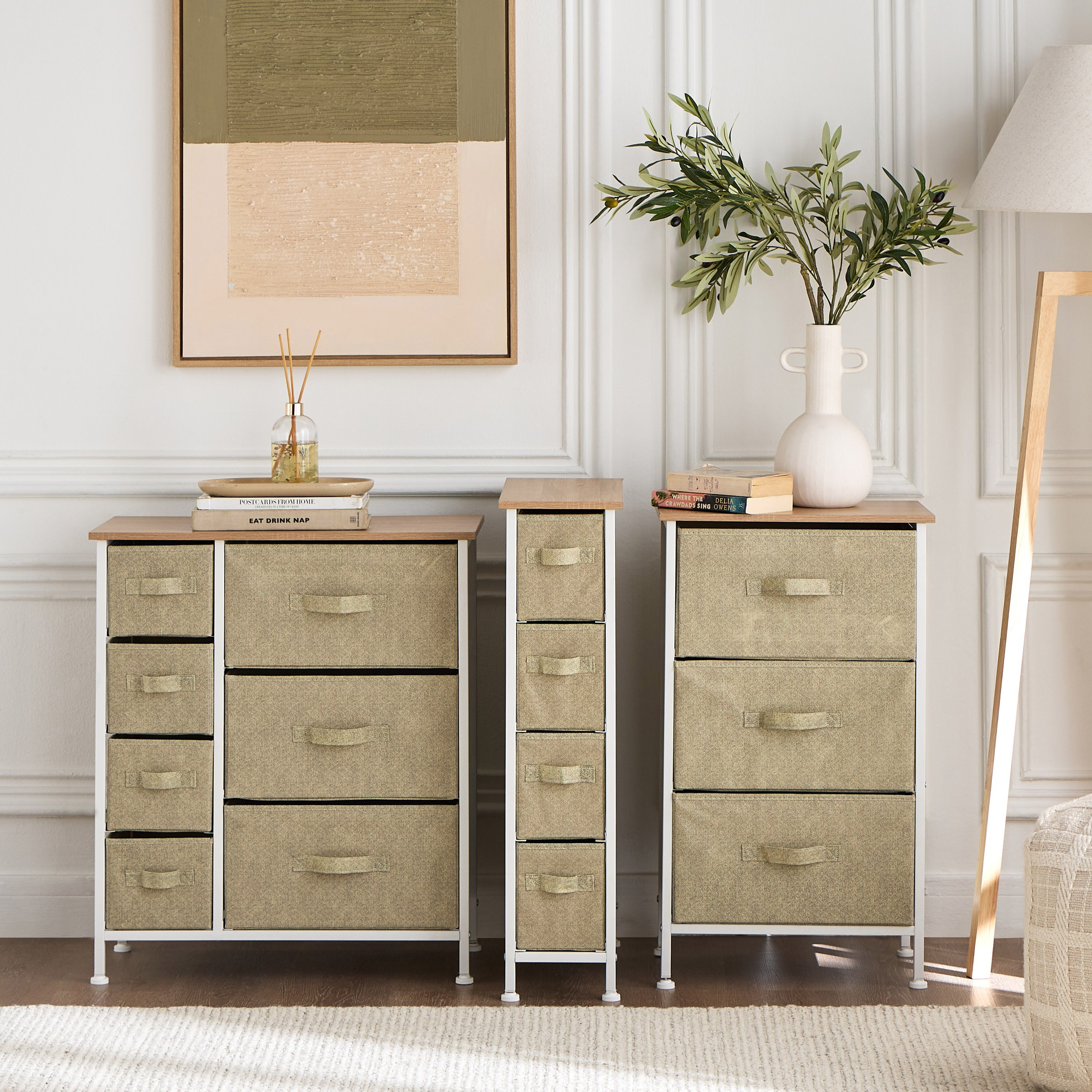 Jordan 4-Drawer Storage Tower - 48x20 cm-household-storage-storagesolutions-drawercabinets-image-7