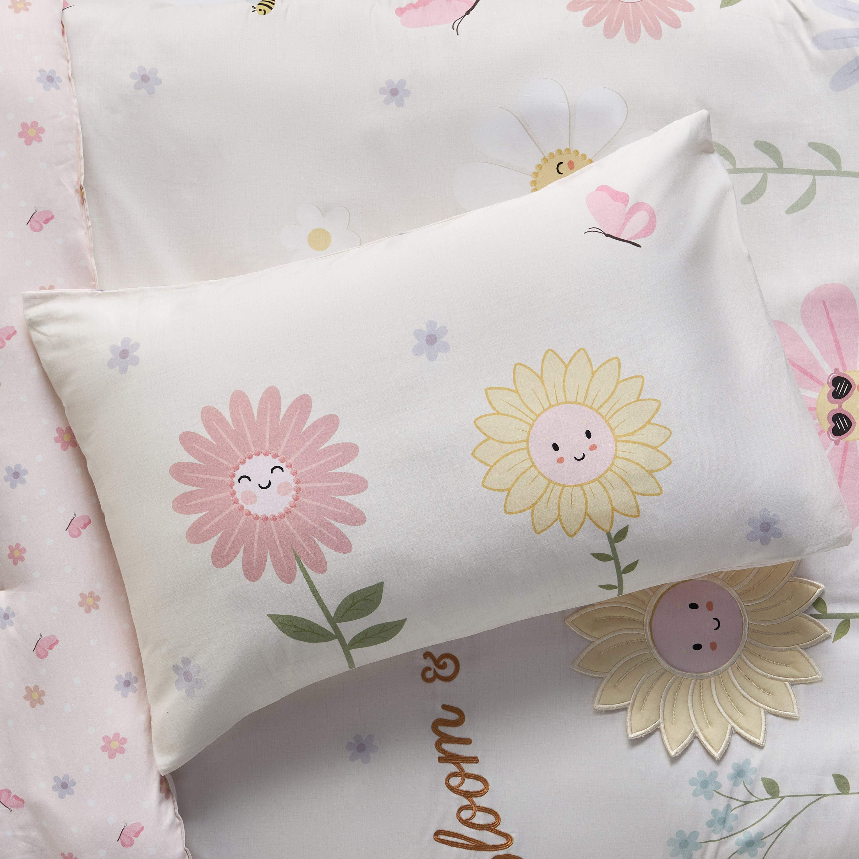 Blossom Flowere Cotton 200 Thread Count 2-Piece Full Comforter Set - 160x220cm-kids-beddingandwindows-bedding-comforters-image-3