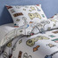 طقم لحاف قطن مقاس كامل عدد 200 خيط قطعتين بطبعات - نيكسبلاي - 160x220 سم-kids-beddingandwindows-bedding-comforters-image-5
