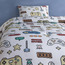 طقم لحاف قطن مقاس كامل عدد 200 خيط قطعتين بطبعات - نيكسبلاي - 160x220 سم-kids-beddingandwindows-bedding-comforters-image-4