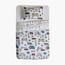 طقم لحاف قطن مقاس كامل عدد 200 خيط قطعتين بطبعات - نيكسبلاي - 160x220 سم-kids-beddingandwindows-bedding-comforters-image-1