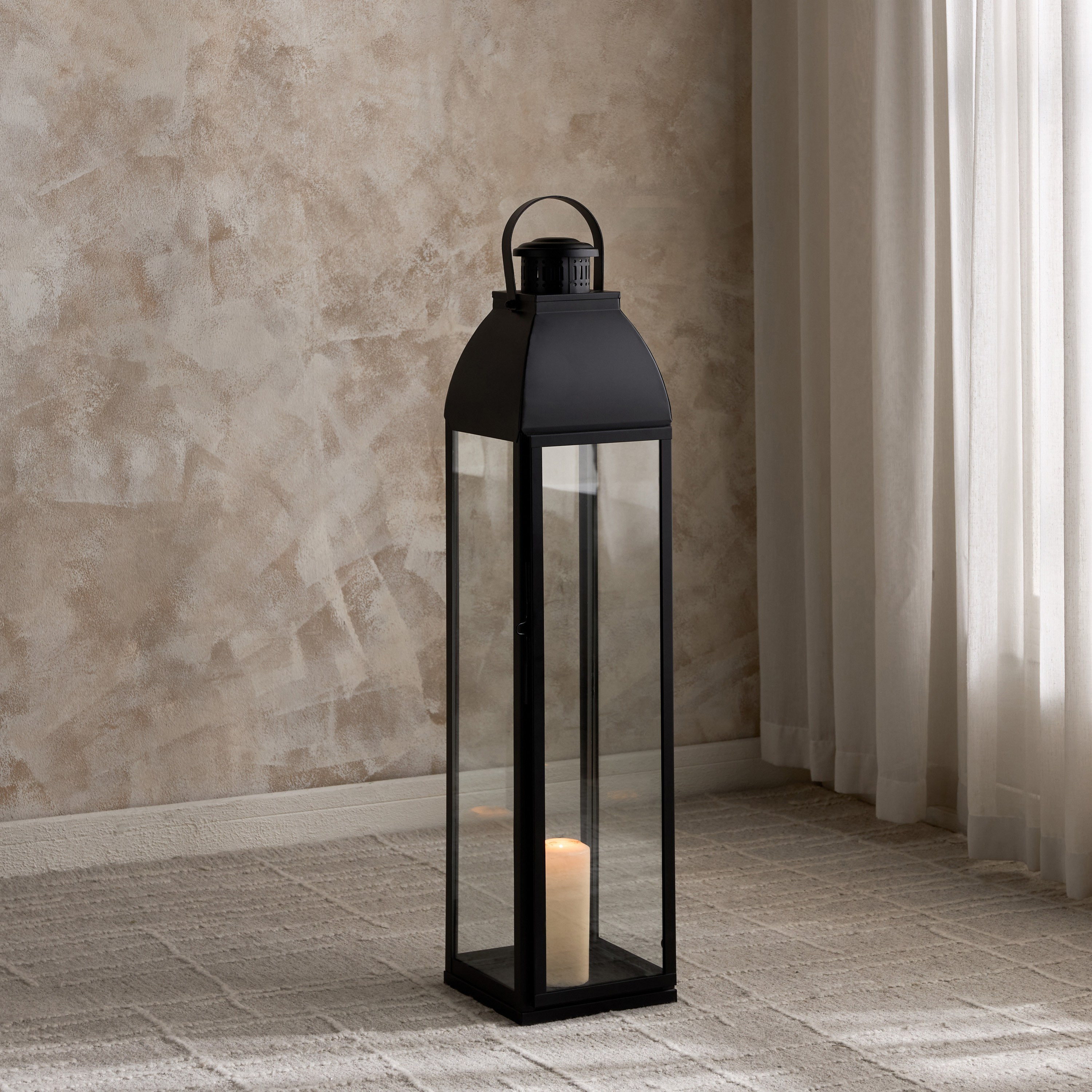فانوس لوفت أسيلو معدني فاخر لديكور عصري - 100 سم-household-decor-candleholdersandlanterns-image-2