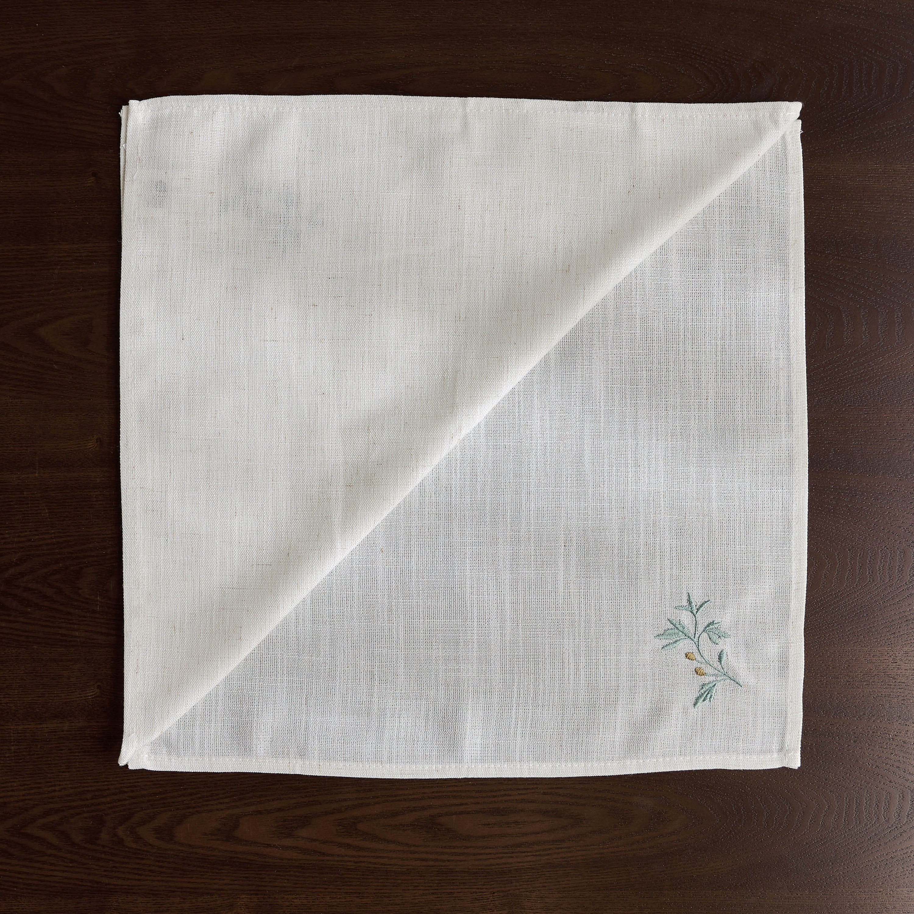 طقم حلقات مناديل سفرة 4 قطع - آيريس - 43x43 سم-household-dining-tablelinen-napkinsandaccessories-image-1