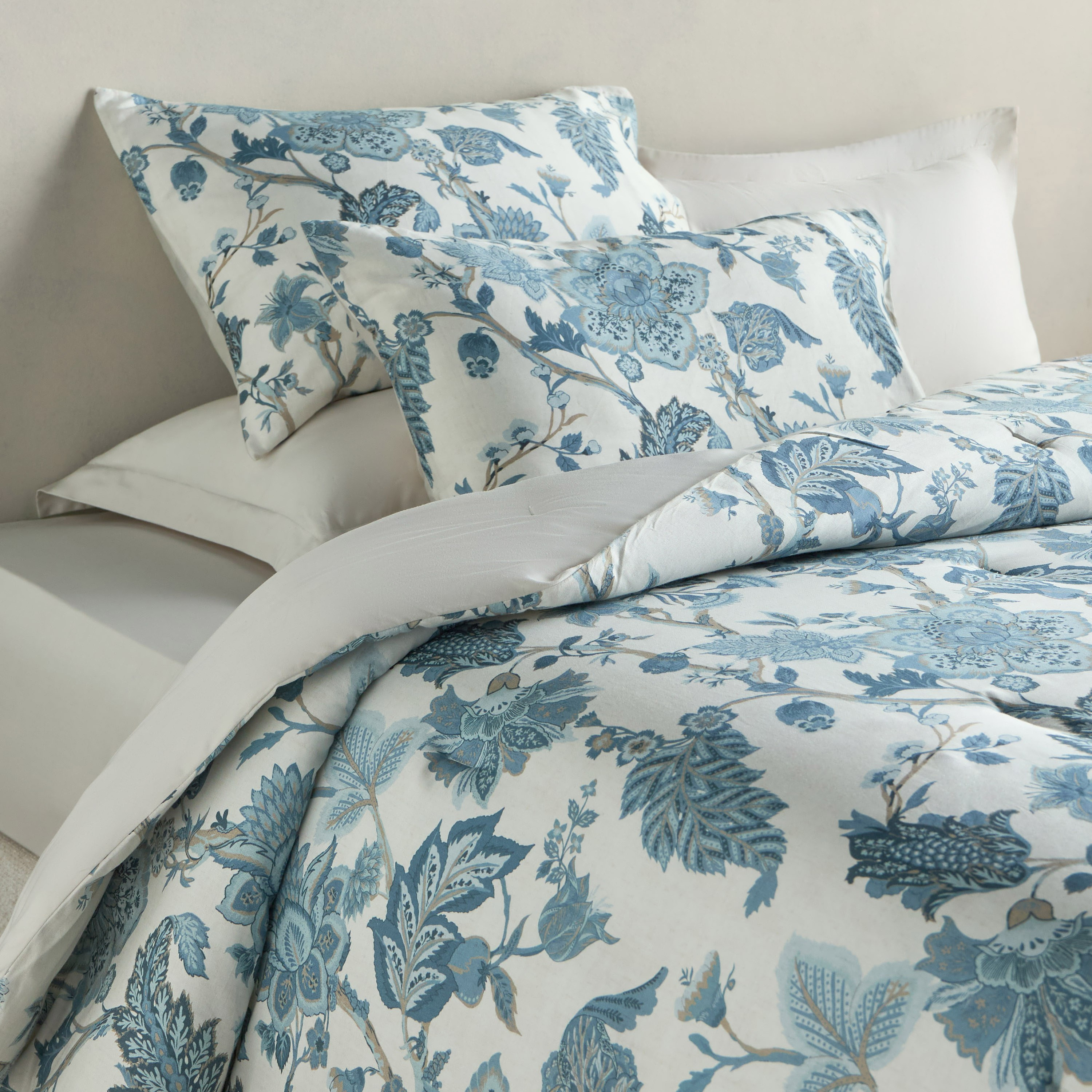 Folk Reverie Mist Ethnic Cotton 6-Piece Super King Comforter and Sheet Set - 240x260 cm-household-bedding-comfortersandbedspreads-bedinabag-image-1