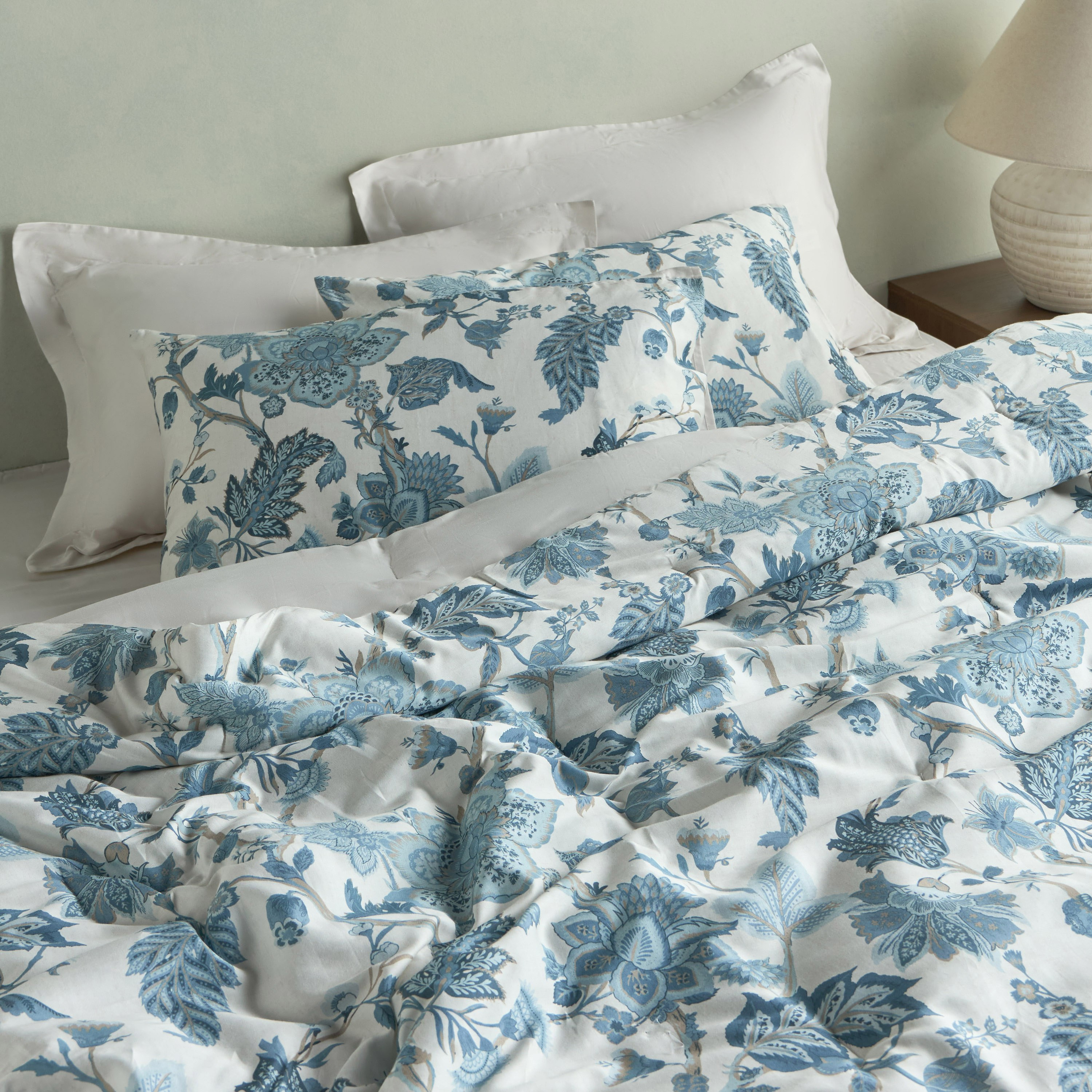 Folk Reverie Mist Ethnic Cotton 6-Piece Super King Comforter and Sheet Set - 240x260 cm-household-bedding-comfortersandbedspreads-bedinabag-image-7