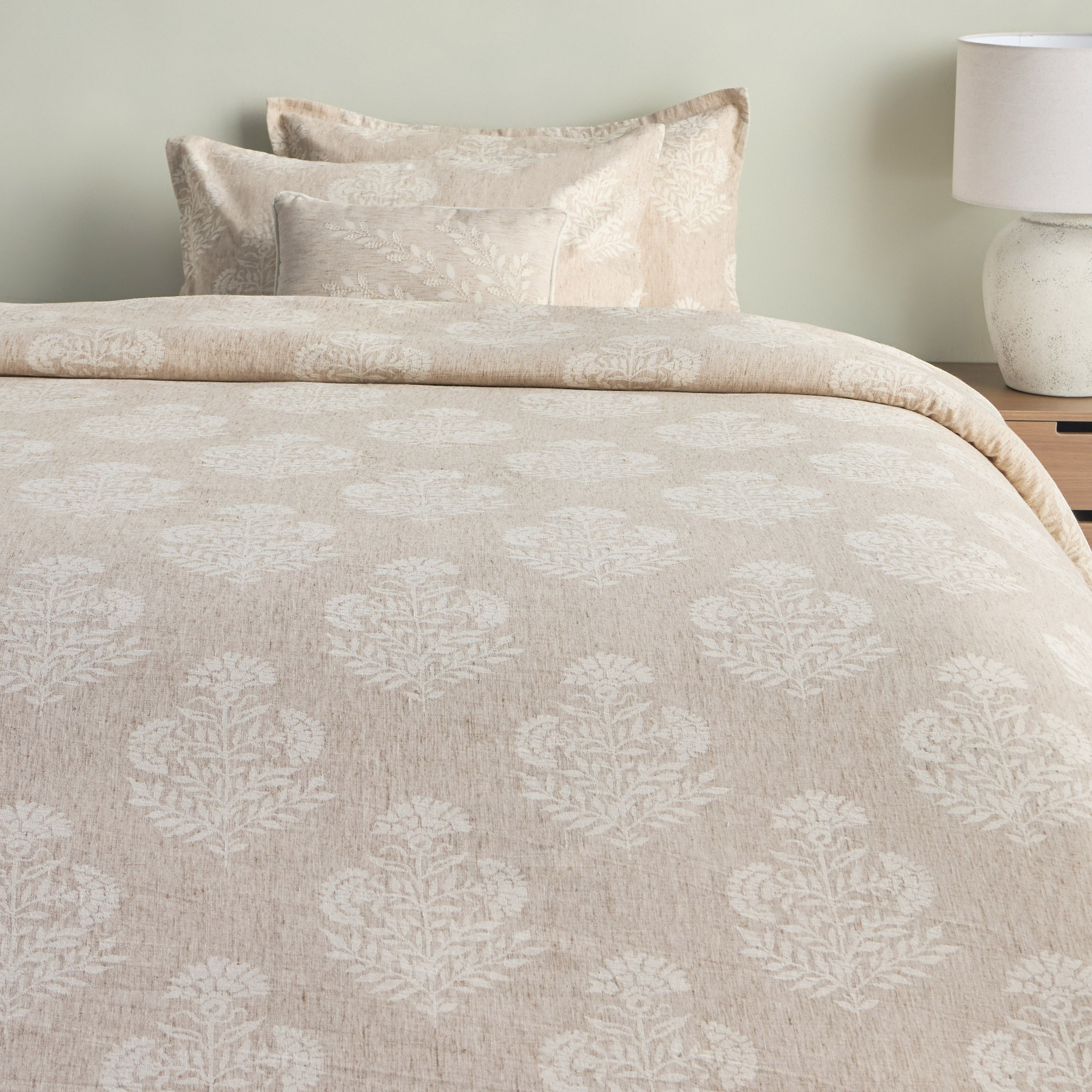 طقم لحاف قطن سوبر كينج 4 قطع - داسك - 240x260 سم-household-bedding-comfortersandbedspreads-comforters-image-2