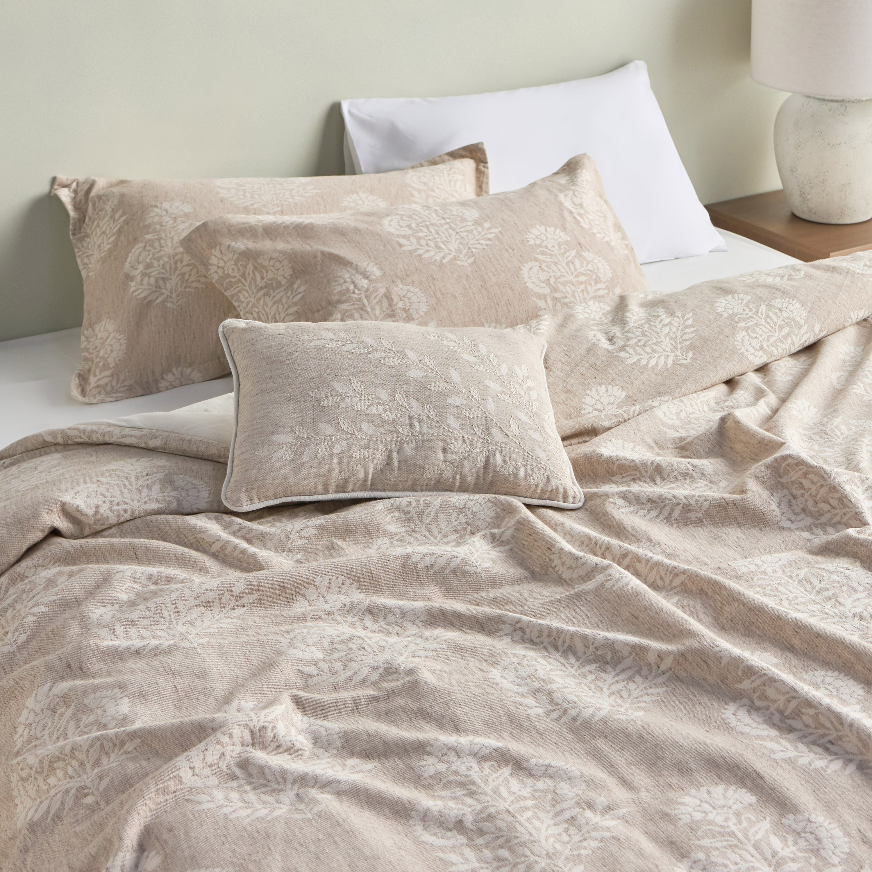 طقم لحاف قطن سوبر كينج 4 قطع - داسك - 240x260 سم-household-bedding-comfortersandbedspreads-comforters-image-5