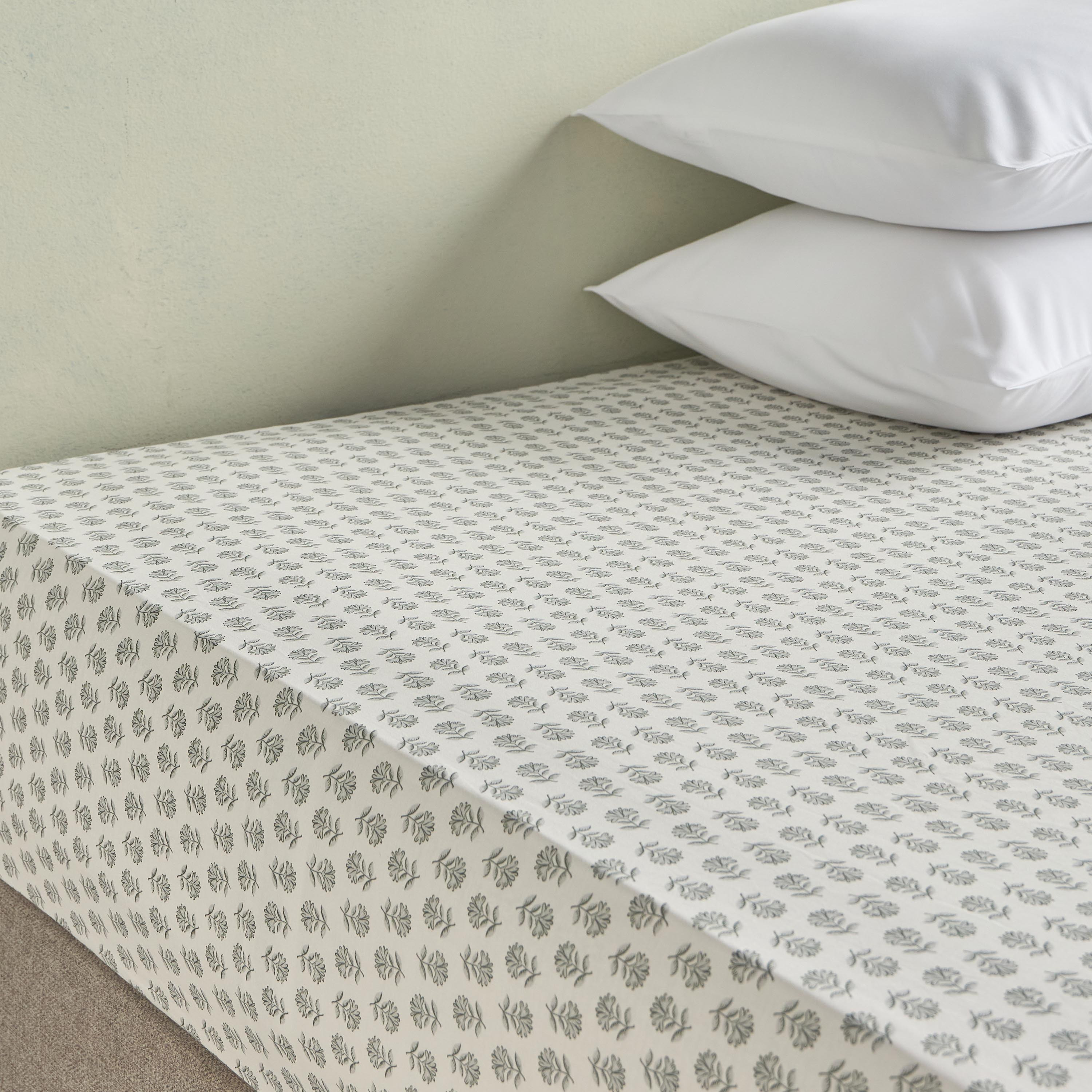 Atelier Cotton Super King Fitted Sheet - 200x205 cm-household-bedding-sheetsandpillowcases-fittedsheets-image-3