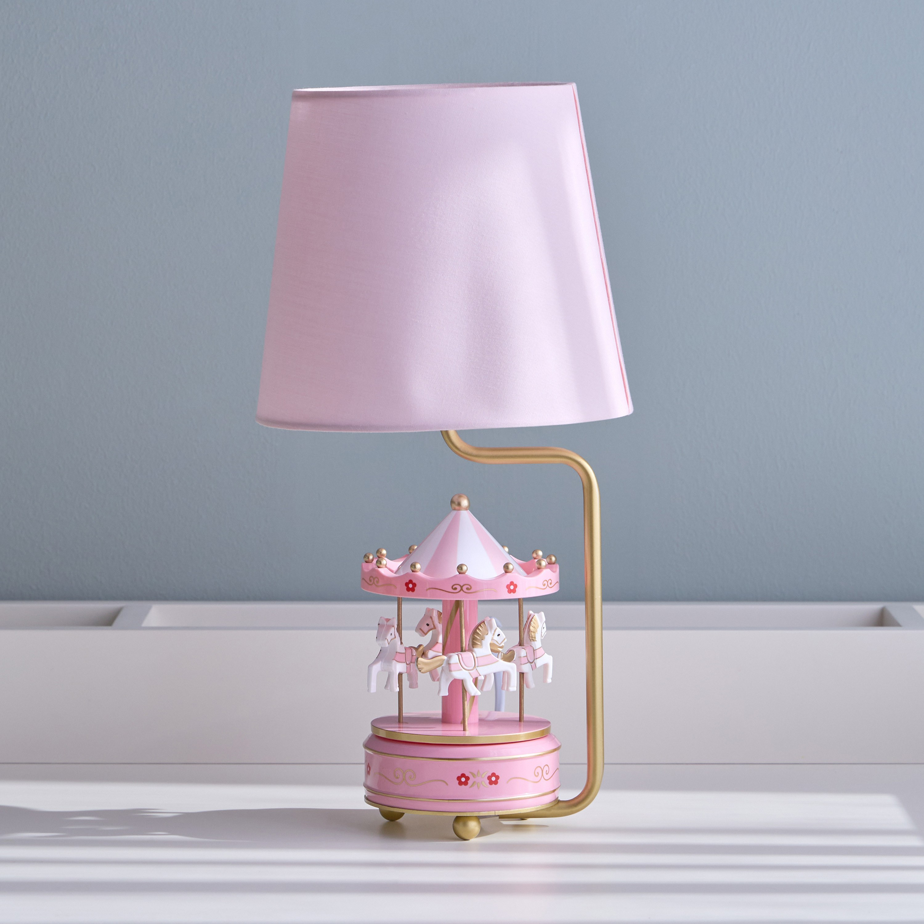 Carousel Resin Table Lamp - 39 cm