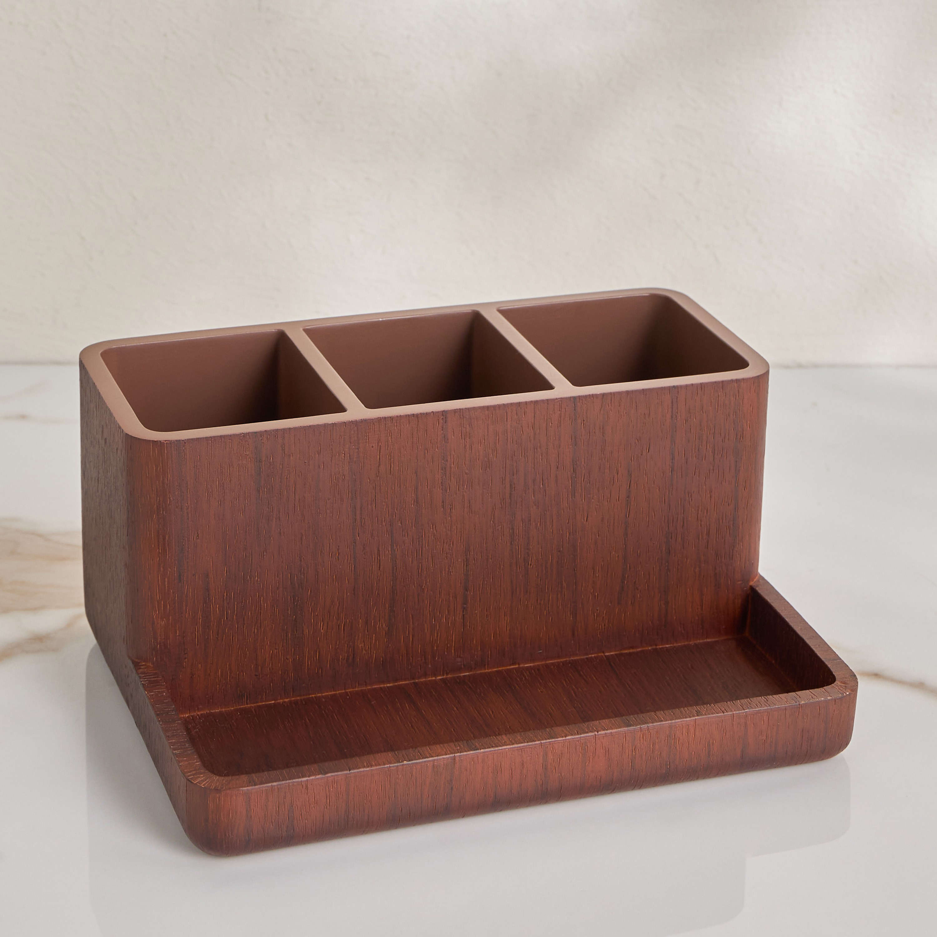 Russett Vanity Organiser-household-bathandlaundry-bathaccessories-toothbrushholdersandtumblers-image-1