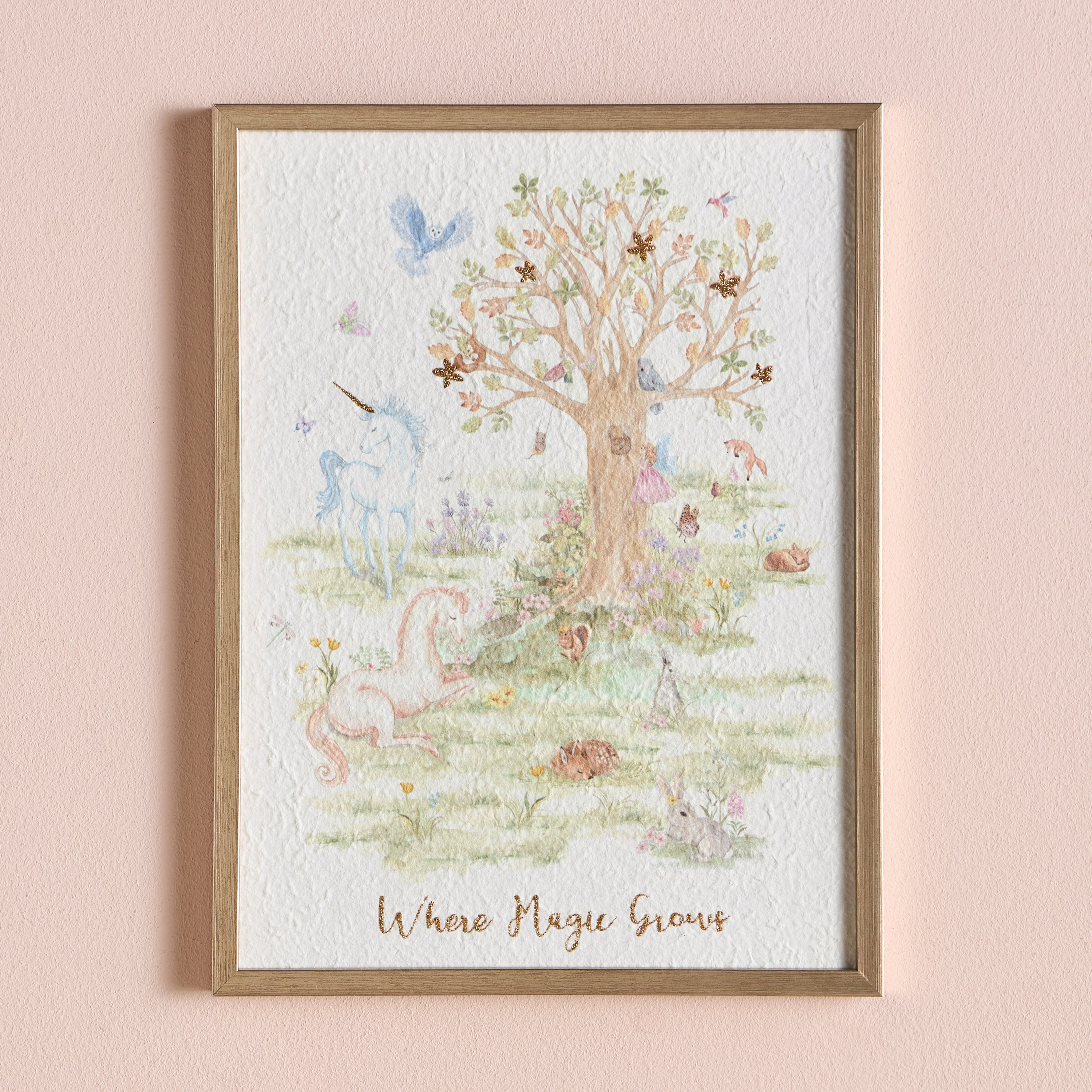 Wonderland Tree Framed Wall Art - 30x40 cm
