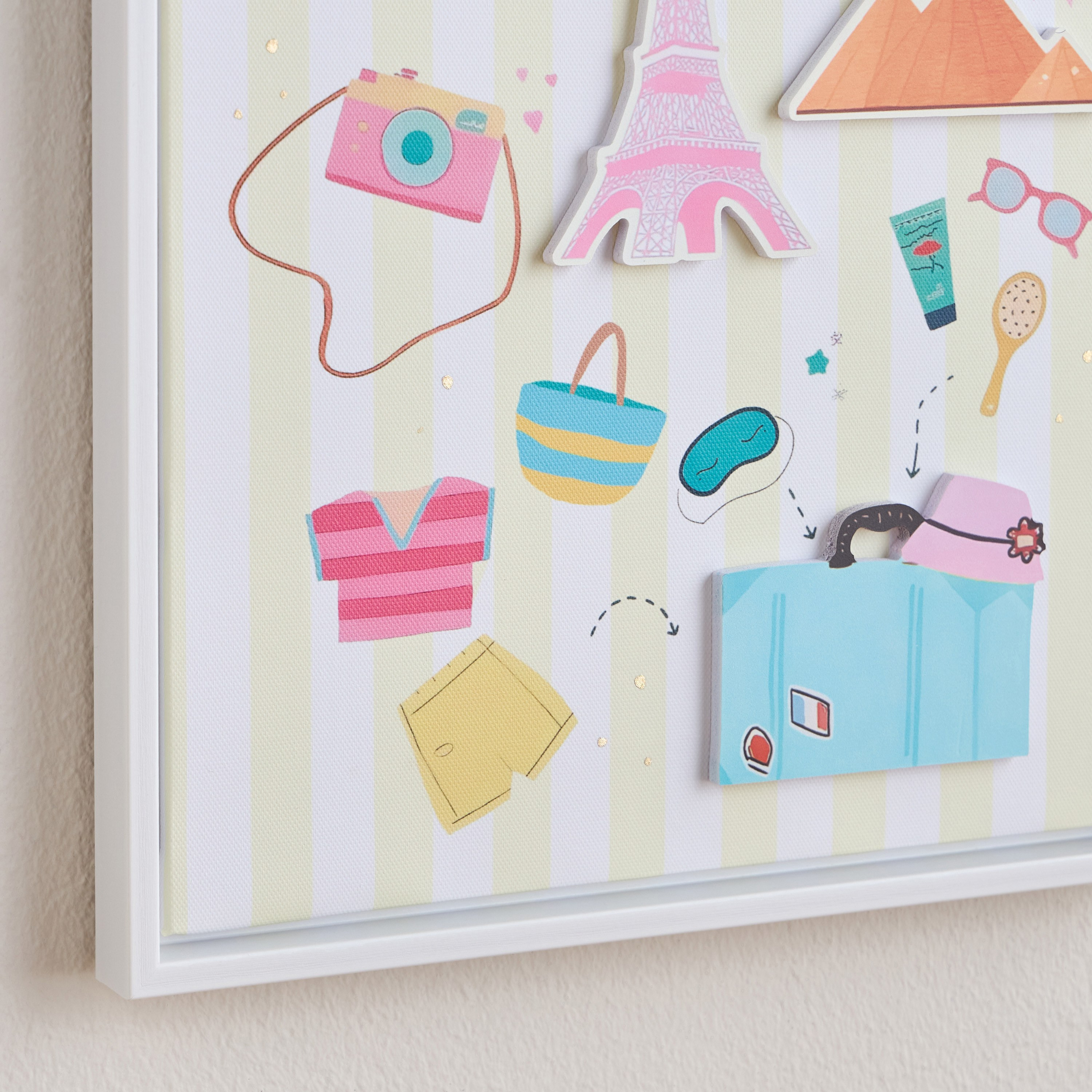 Juno Ravel 3D Framed Canvas Wall Art - 30x40 cm-kids-decorandlighting-decor-wallart-image-2