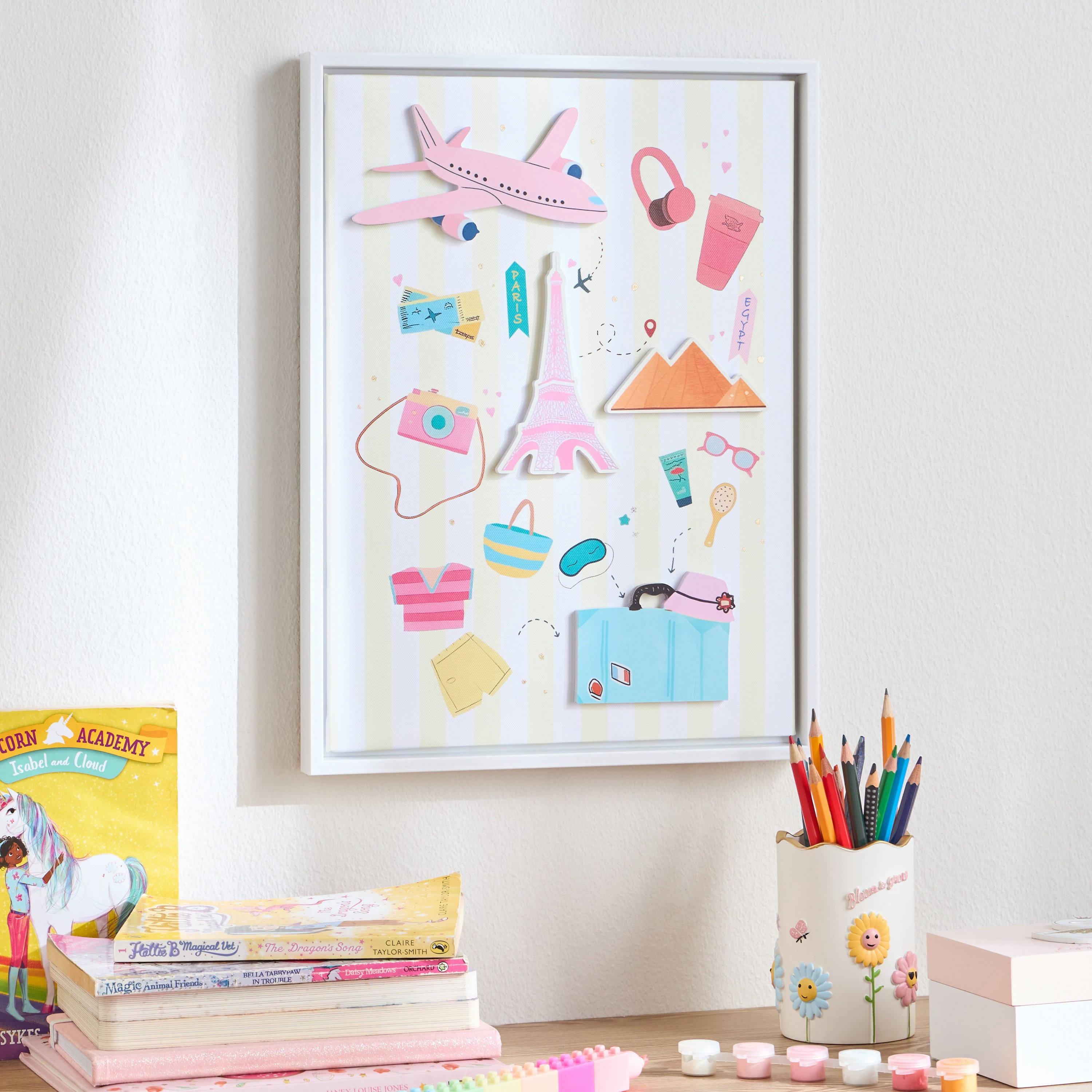 Juno Ravel 3D Framed Canvas Wall Art - 30x40 cm-kids-decorandlighting-decor-wallart-image-3