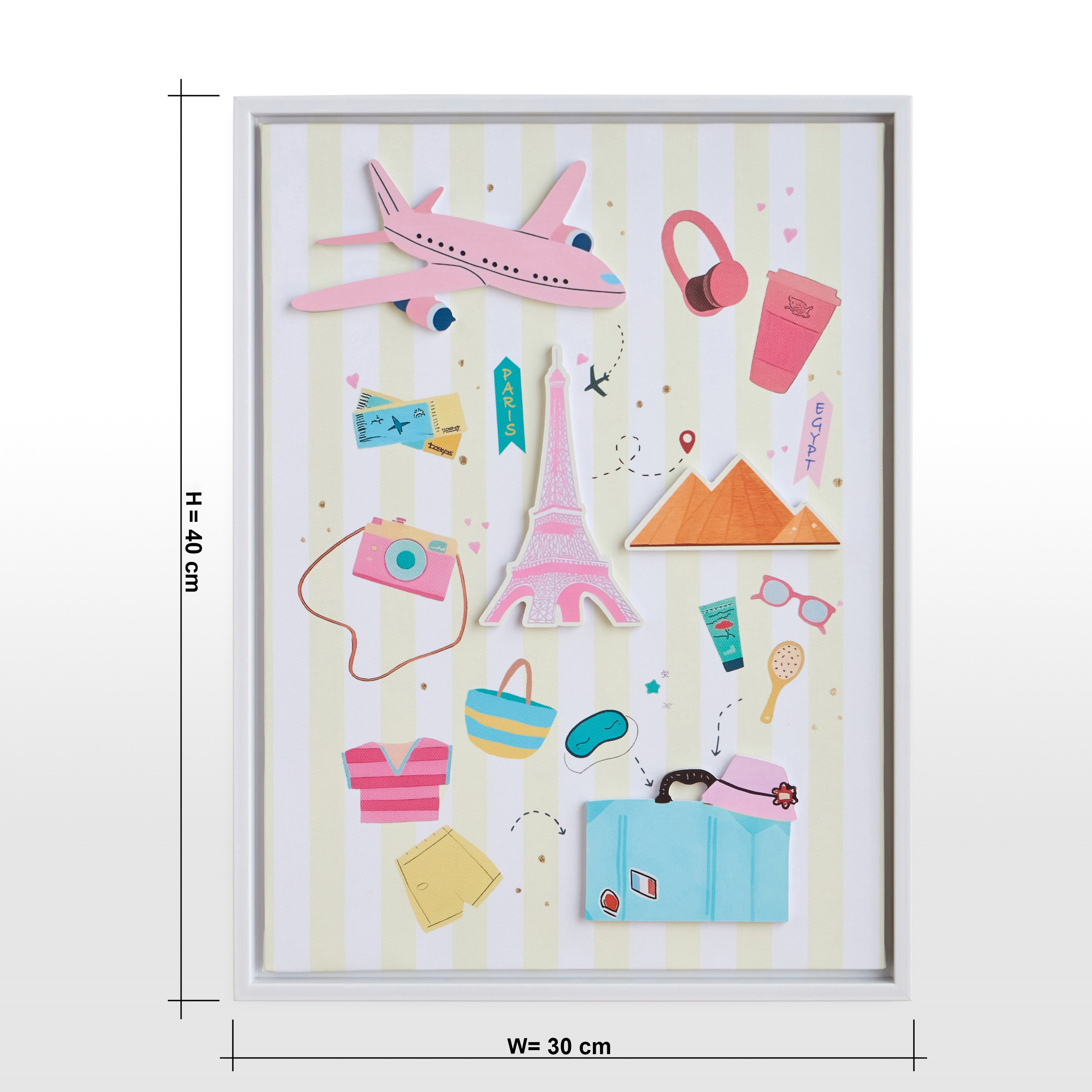 Juno Ravel 3D Framed Canvas Wall Art - 30x40 cm-kids-decorandlighting-decor-wallart-image-4