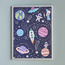 Astro Space Glitter Framed Canvas Wall Art - 30x40 cm-kids-decorandlighting-decor-wallart-image-1