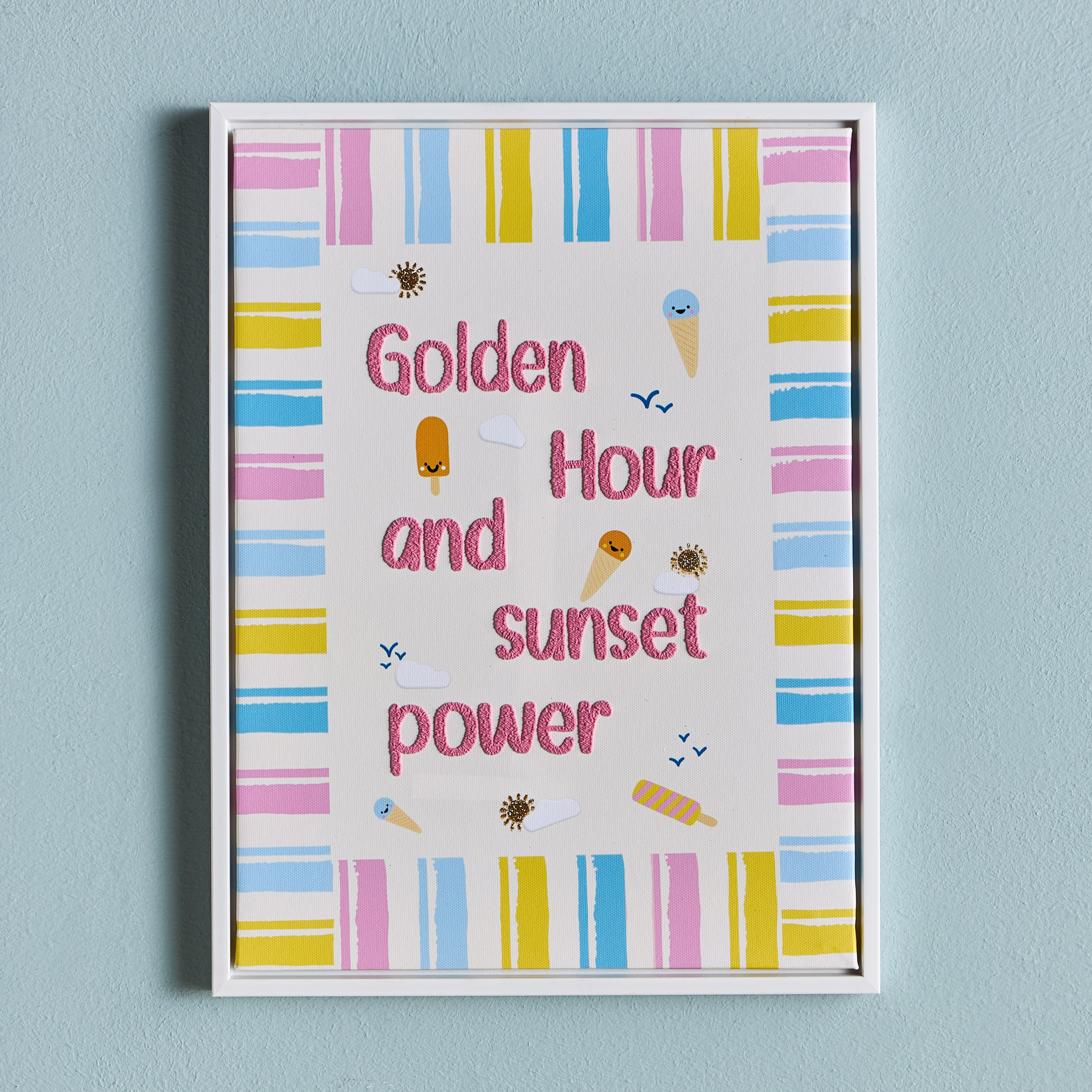 Summer Framed Canvas Wall Art - 30x40 cm-babyandkids-decorandlighting-decor-wallart-image-1