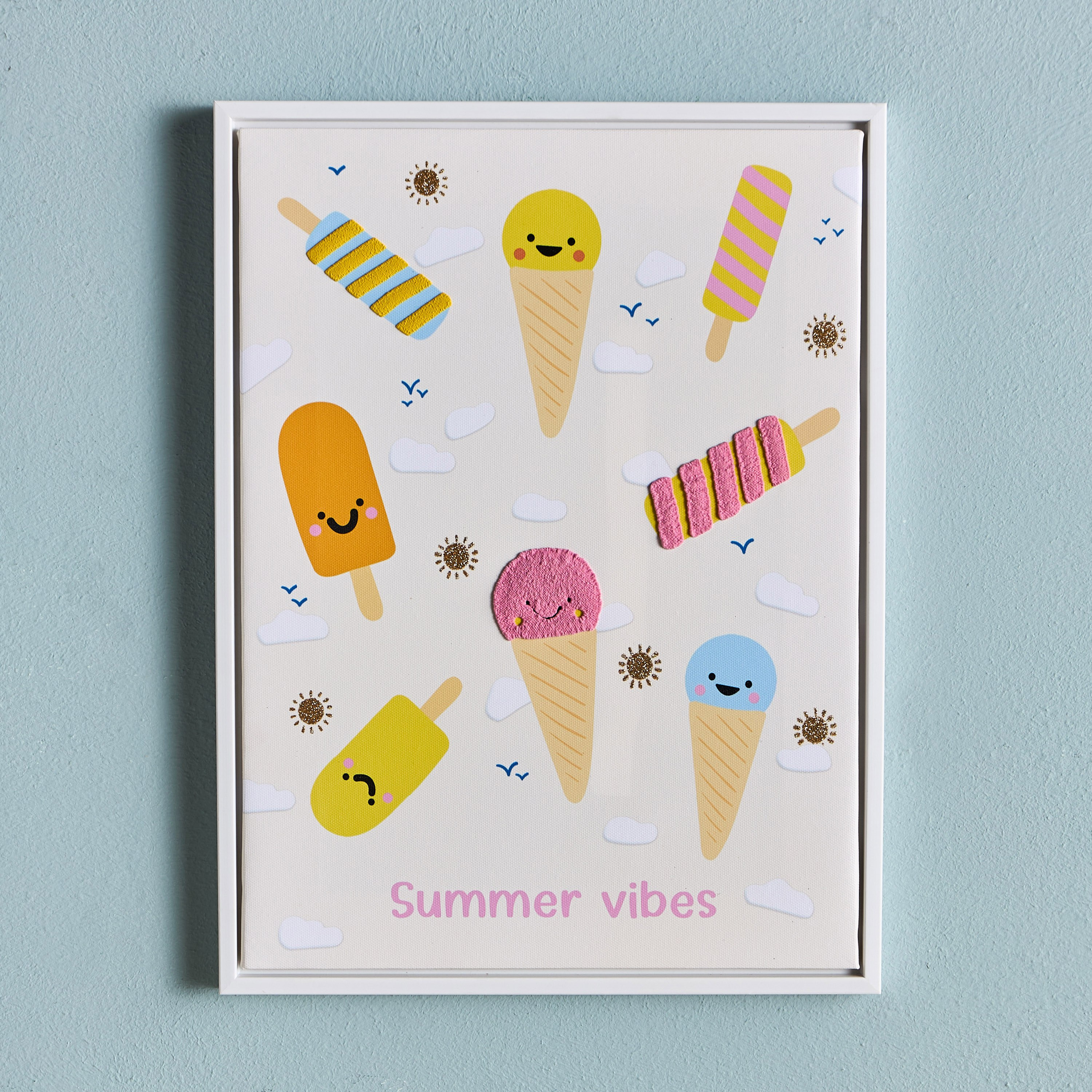 Summer Framed Canvas Wall Art - 30x40 cm-babyandkids-decorandlighting-decor-wallart-image-1