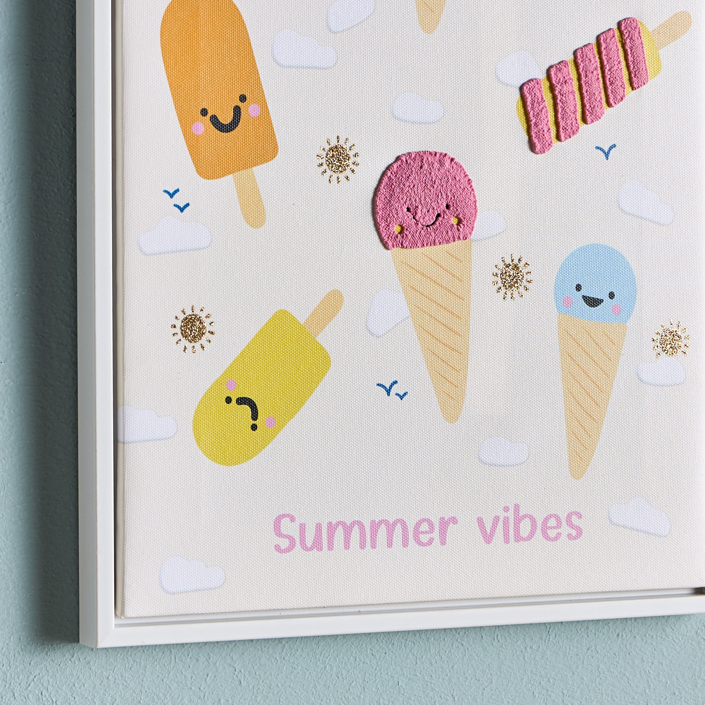 Summer Framed Canvas Wall Art - 30x40 cm-babyandkids-decorandlighting-decor-wallart-image-2