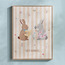 Ginger Bunny 3D Object Framed Canvas Wall Art - 30x40 cm-kids-decorandlighting-decor-wallart-image-1