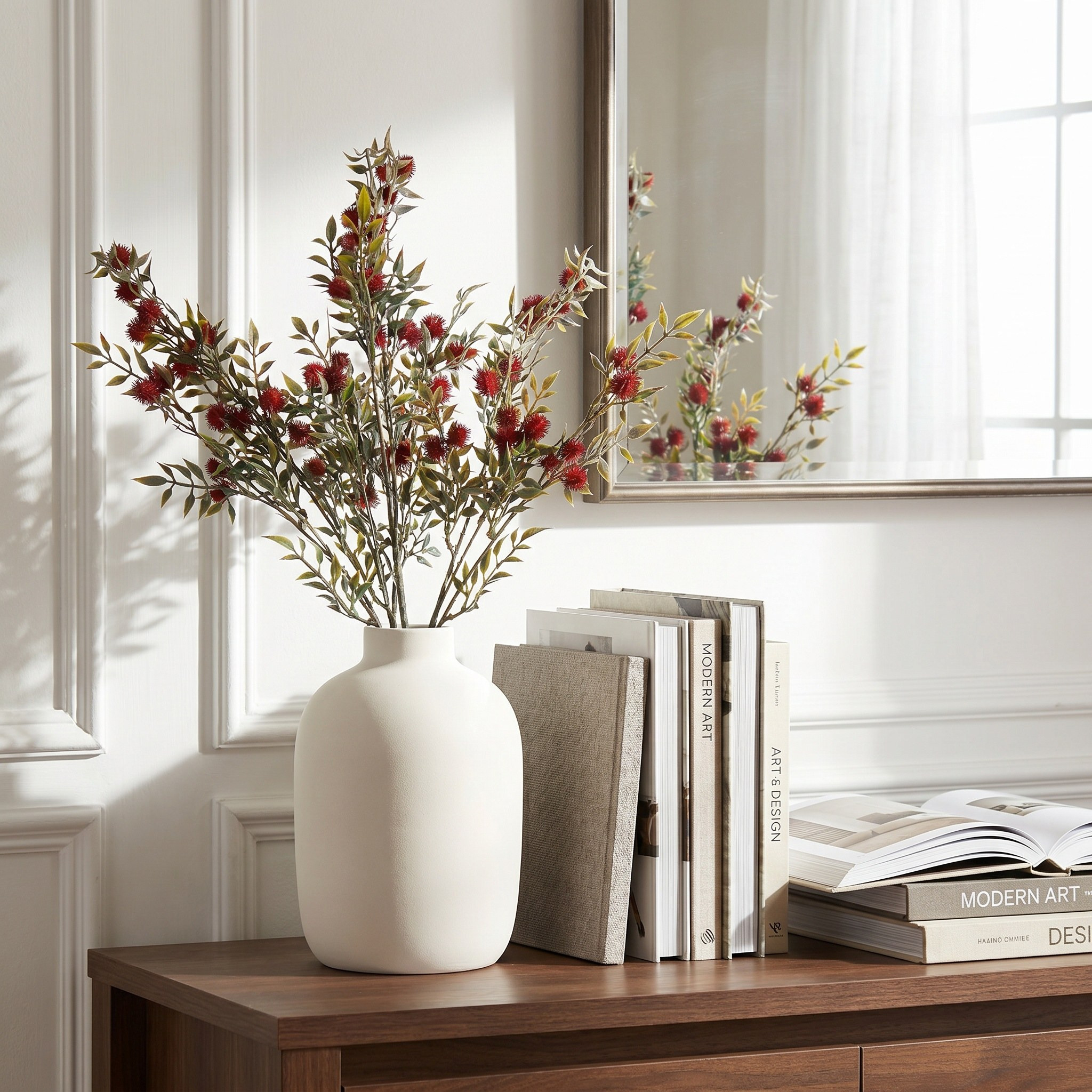 غصن فواكه - 90 سم-household-gardenandoutdoor-artificialflowersandplants-fillers-image-3