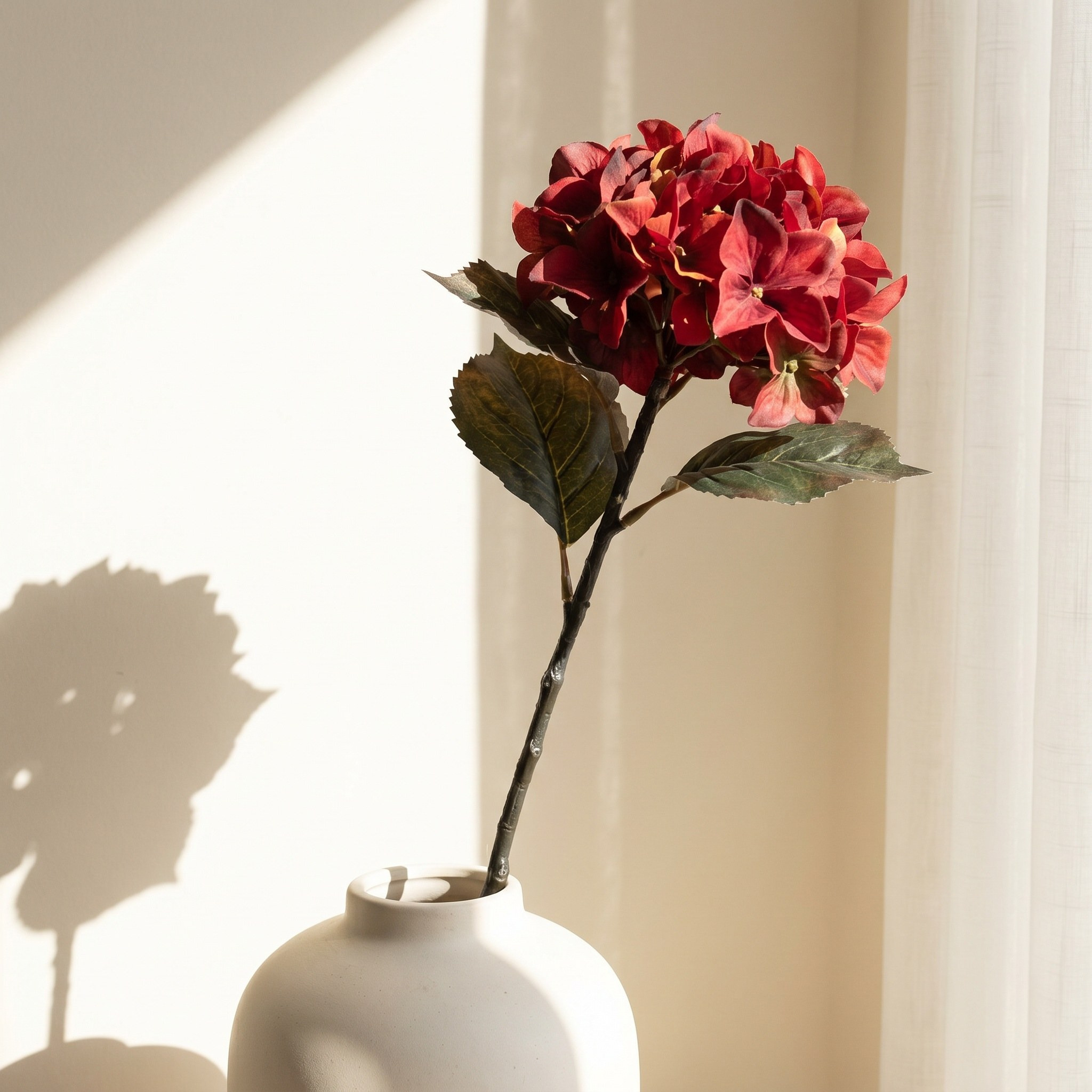 Autumn Hydrangea Stem - 34 cm-household-gardenandoutdoor-artificialflowersandplants-stems-image-1