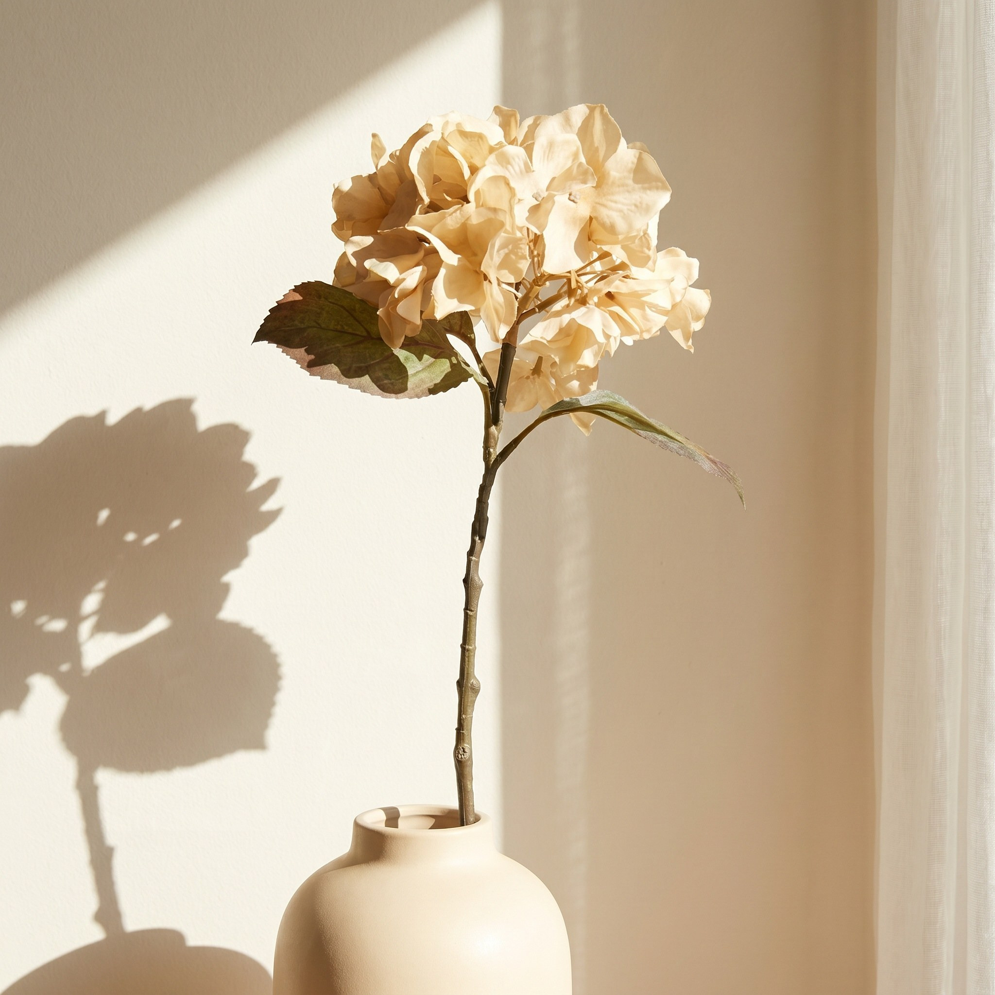 ساق زهرة هدرانجيا - أوتومن - 34 سم-household-gardenandoutdoor-artificialflowersandplants-stems-image-1