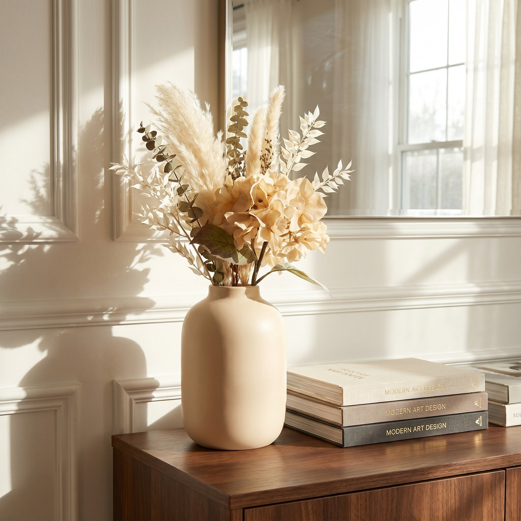 ساق زهرة هدرانجيا - أوتومن - 34 سم-household-gardenandoutdoor-artificialflowersandplants-stems-image-3