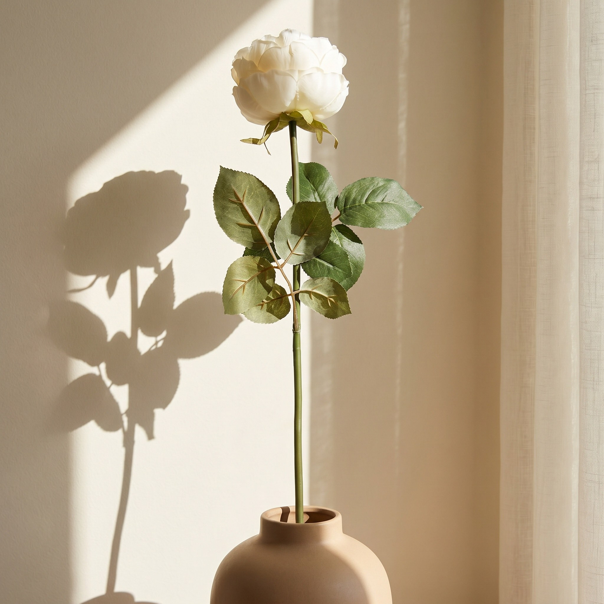 Autumn Rose Stem - 61 cm-household-gardenandoutdoor-artificialflowersandplants-stems-image-1