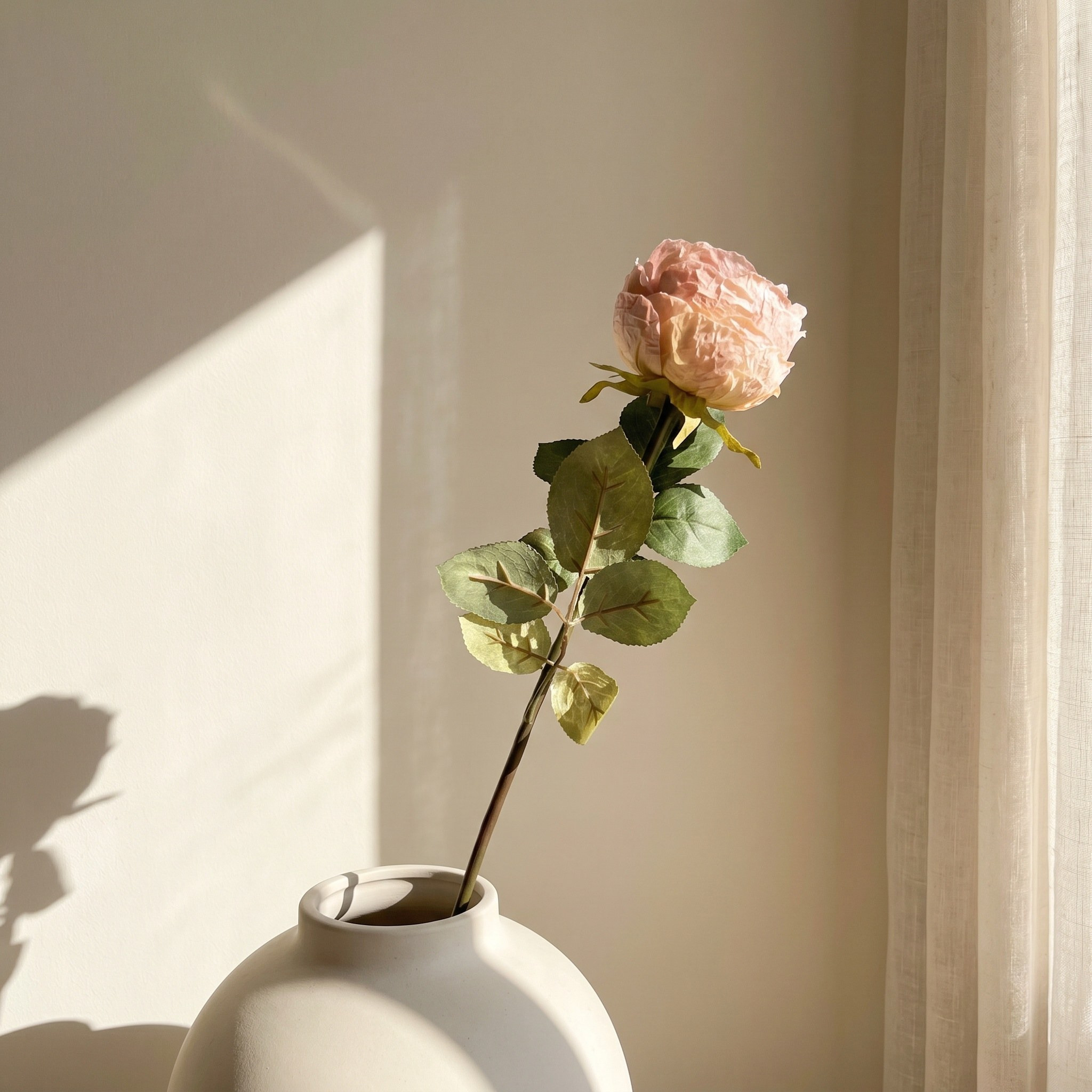 Autumn Rose Stem - 61 cm-household-gardenandoutdoor-artificialflowersandplants-stems-image-1