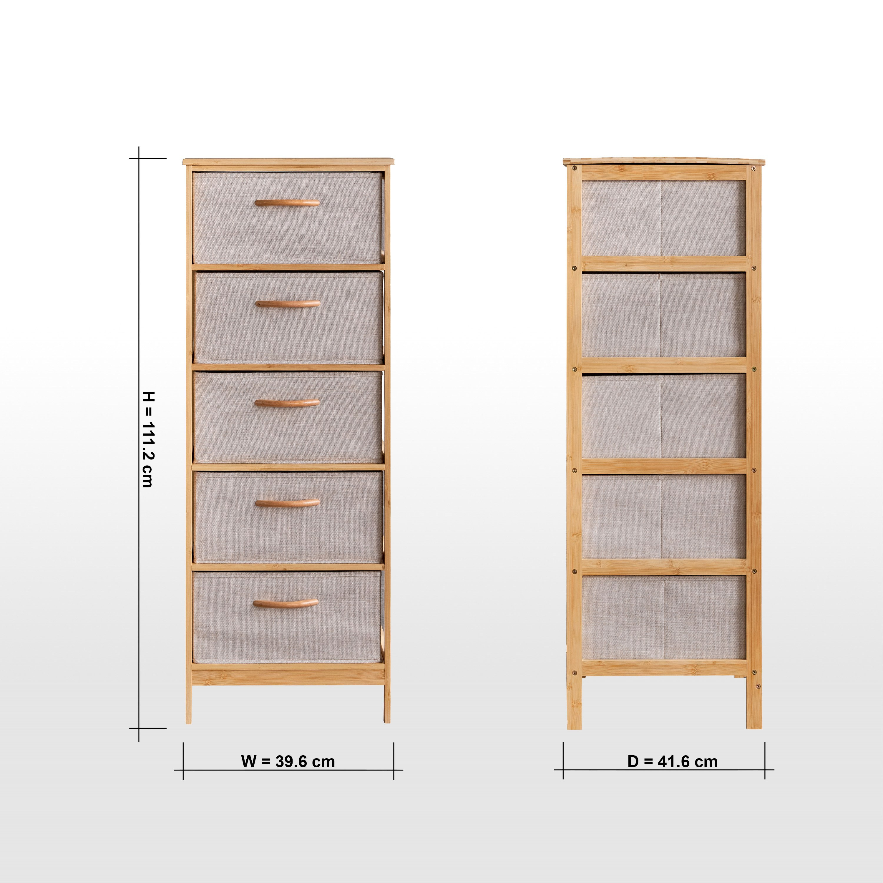 Benson 5-Tier Storage Rack - 40x42 cm-household-storage-storagesolutions-drawercabinets-image-8