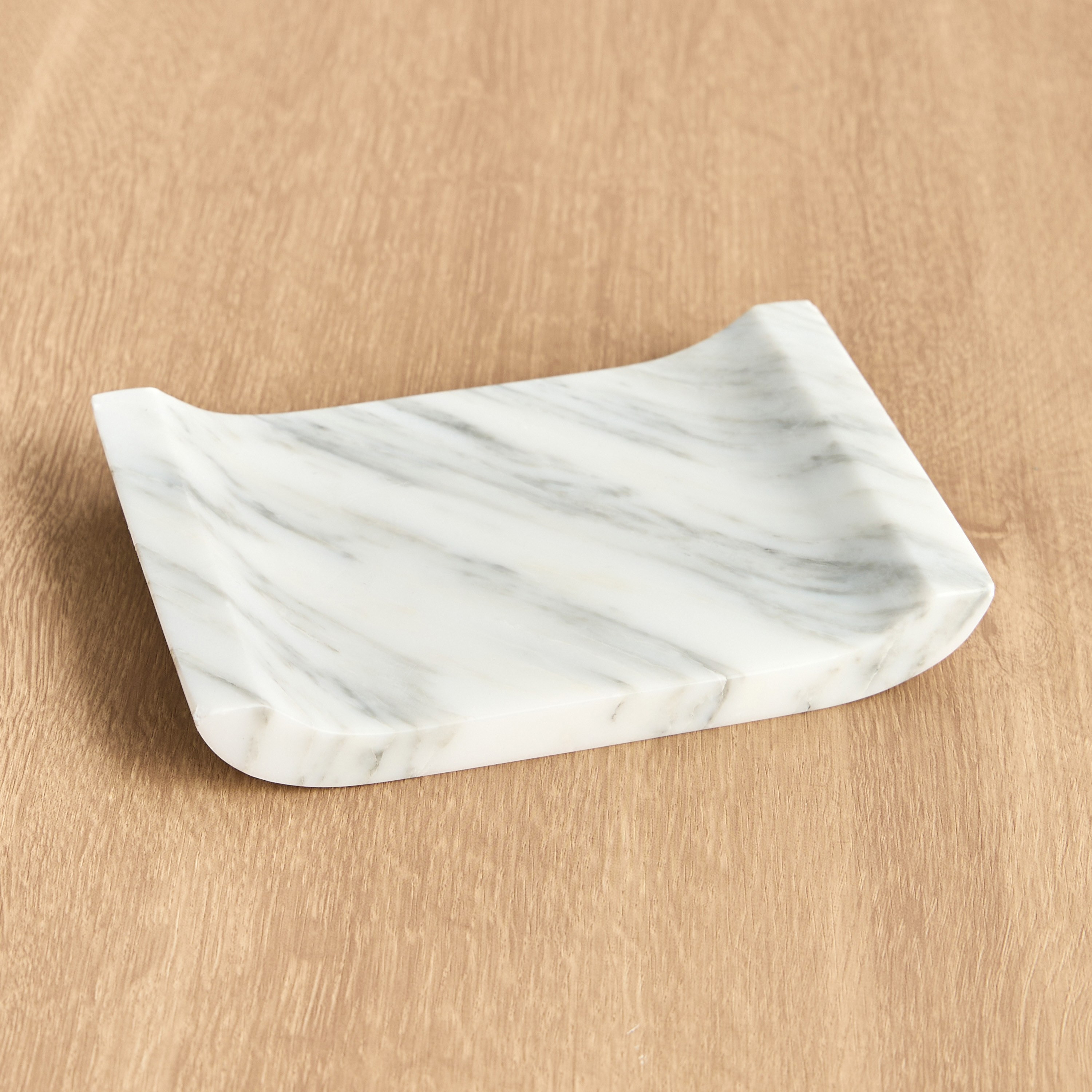 The White Studio Arabescato Soap Dish-household-bathandlaundry-bathaccessories-soapdishesanddispensers-image-1