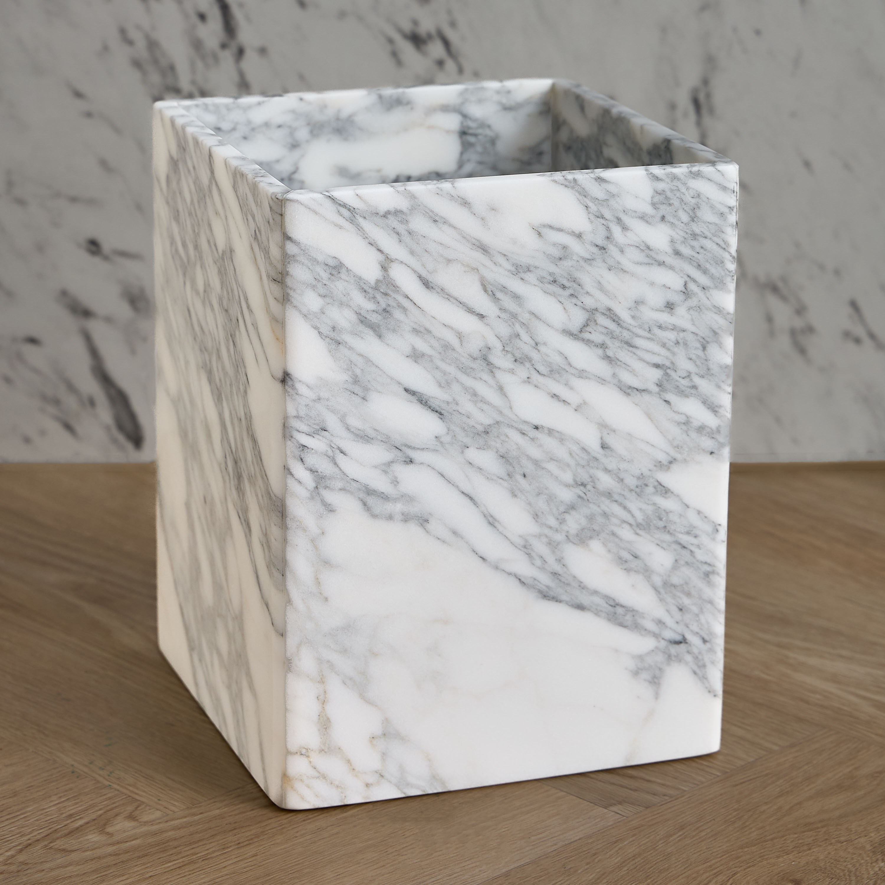 The White Studio Waste Bin - 6.5 L-household-bathandlaundry-wastebinsandaccessories-image-1