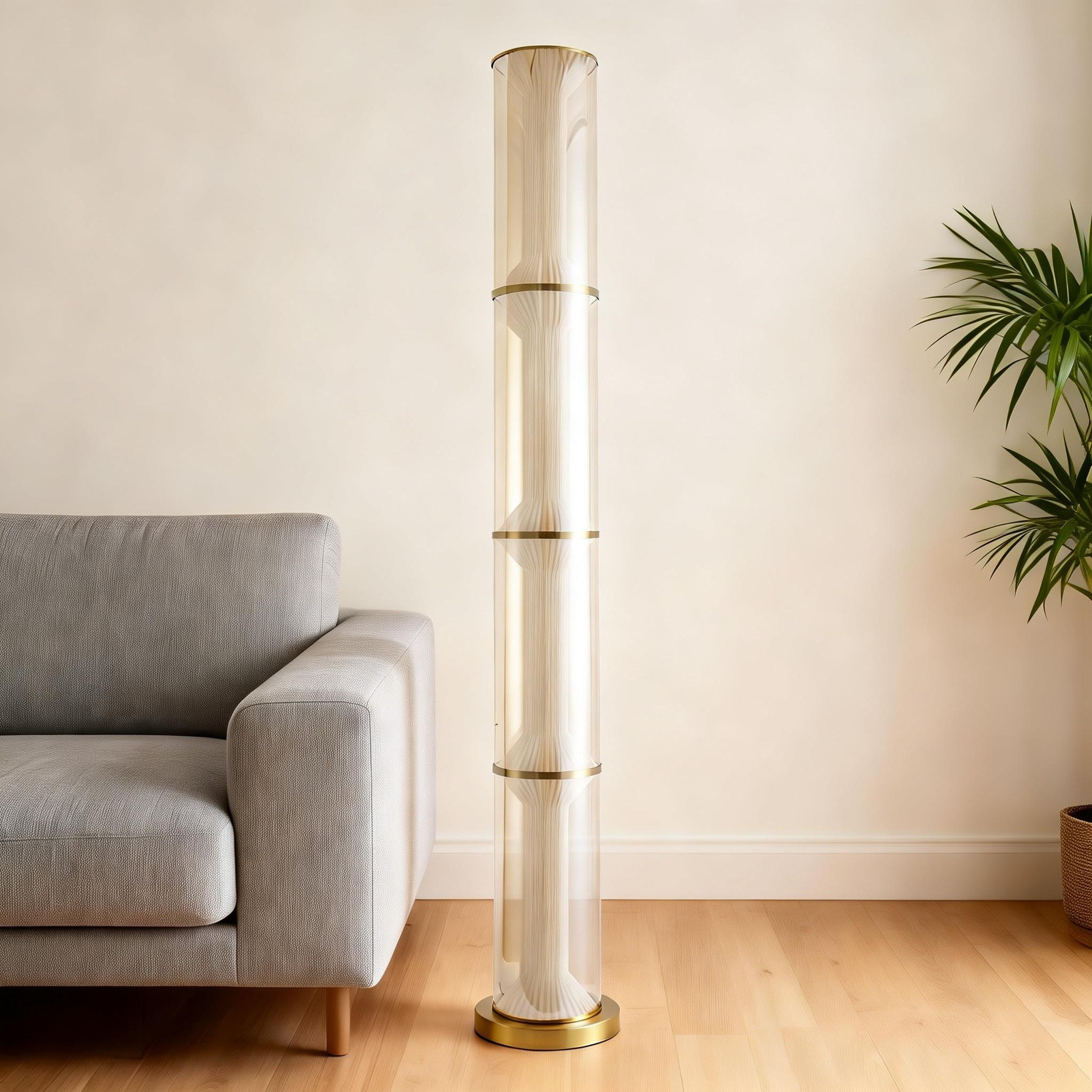 Haizam Glass Floor Lamp - 140 cm-household-lighting-floorlamps-image-2