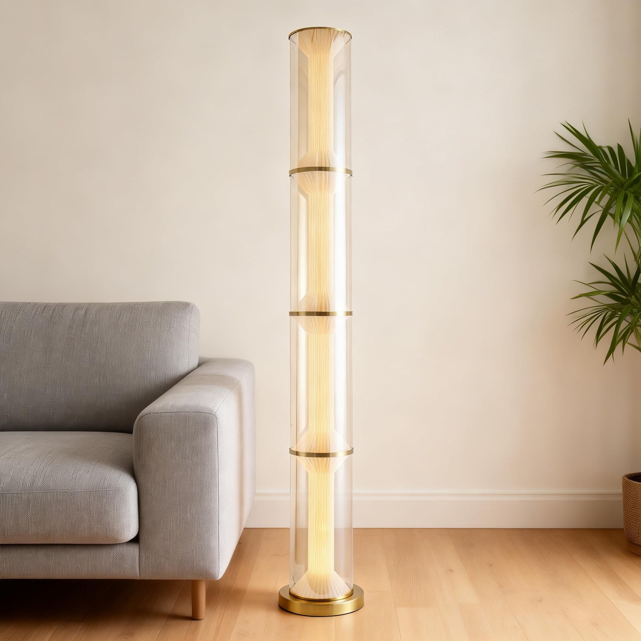 Haizam Glass Floor Lamp - 140 cm-household-lighting-floorlamps-image-3