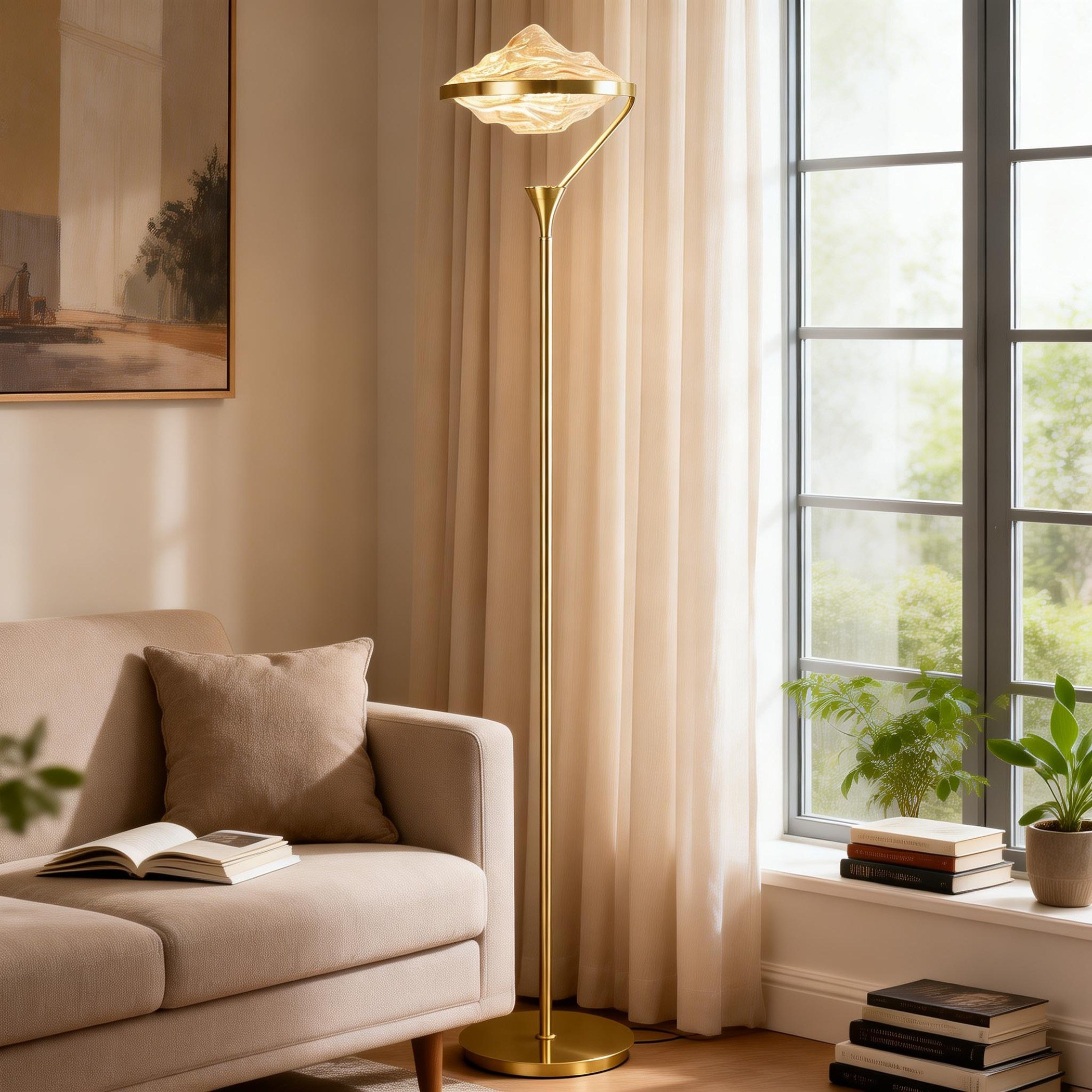 Pamela Glass Floor Lamp - 154 cm-household-lighting-floorlamps-image-3
